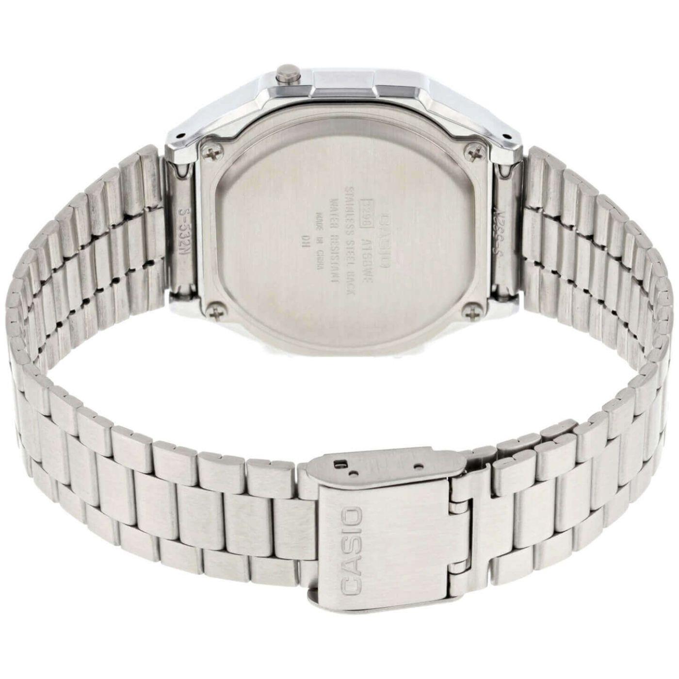 Casio Vintage Retro Illuminator Digital Steel Strap Men's Watch A168WEM-1EF
