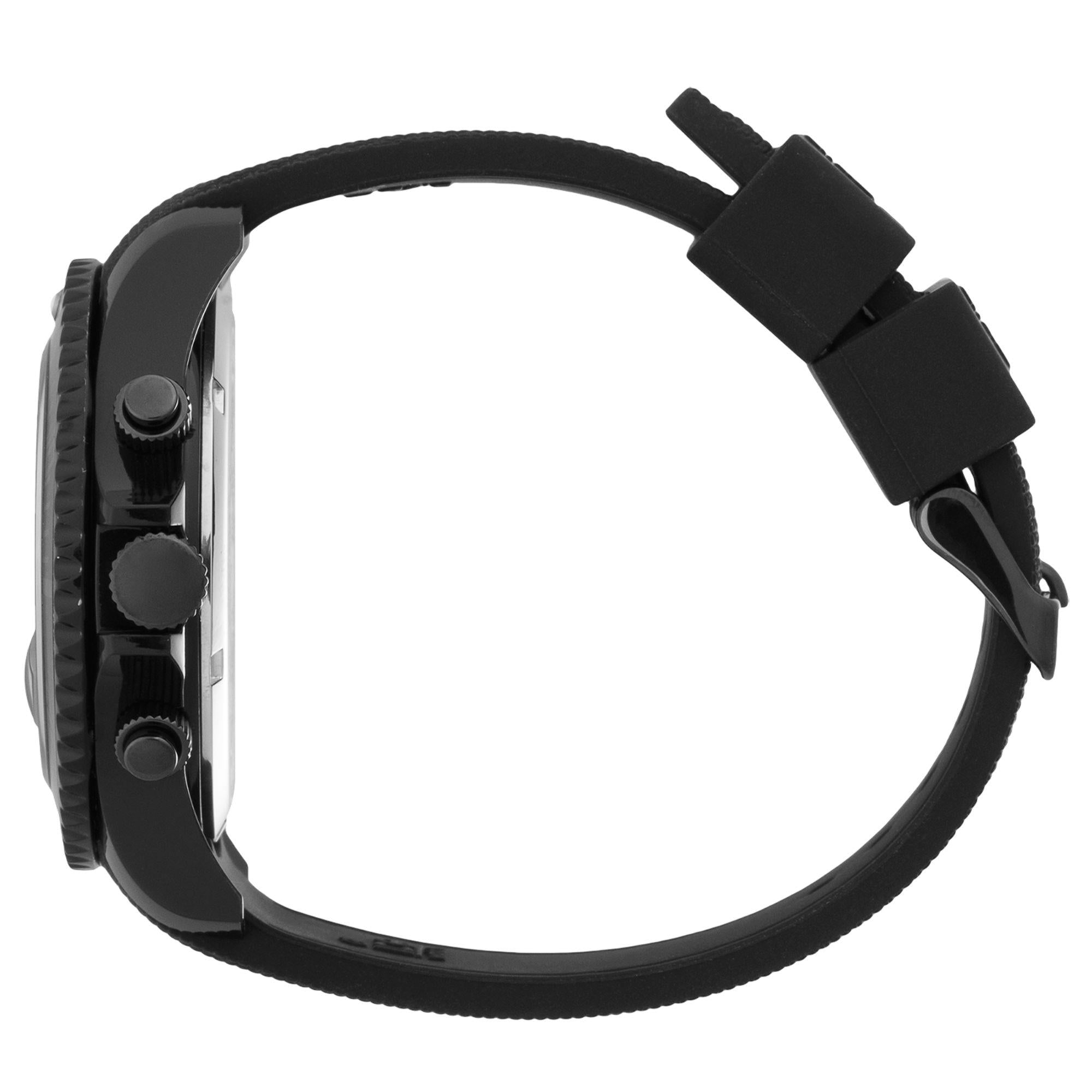 ICE Watch ICE Chrono Black Dial Silicone Strap Men's Watch 020620