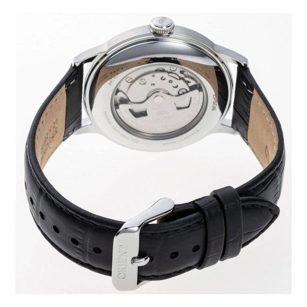 Orient Bambino Automatic Day Date Black Leather Strap Men's Watch Ex-Display RA-AK0701S30B-EX