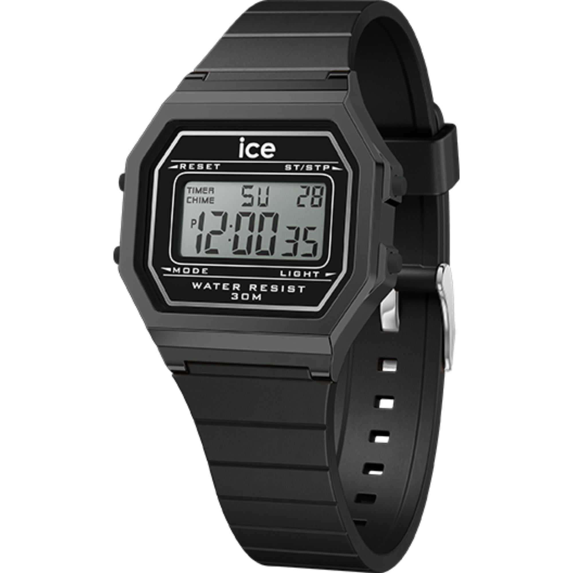 ICE Digit Retro Black Silicone Strap Digital Men’s Watch 022900