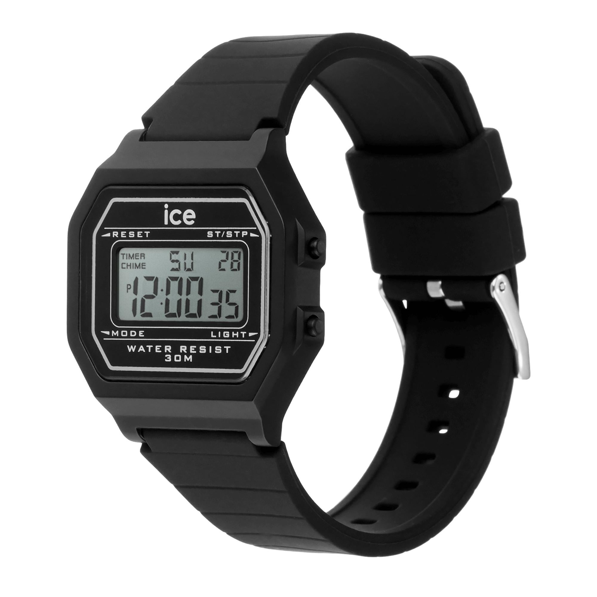 ICE Digit Retro Black Silicone Strap Digital Men’s Watch 022900