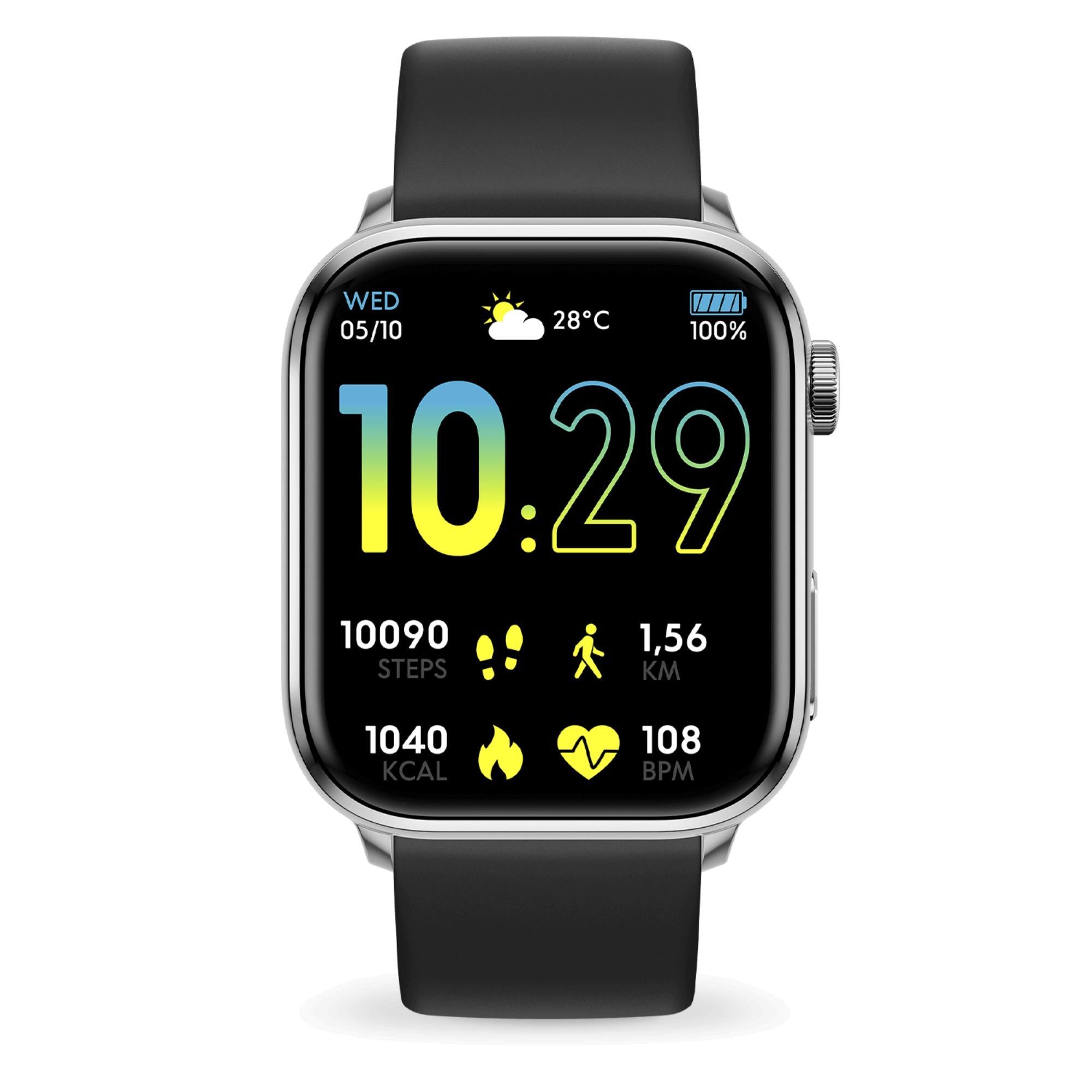 ICE Smart 2.0 Silver Black 1.96 AMOLED Digital Watch 022536