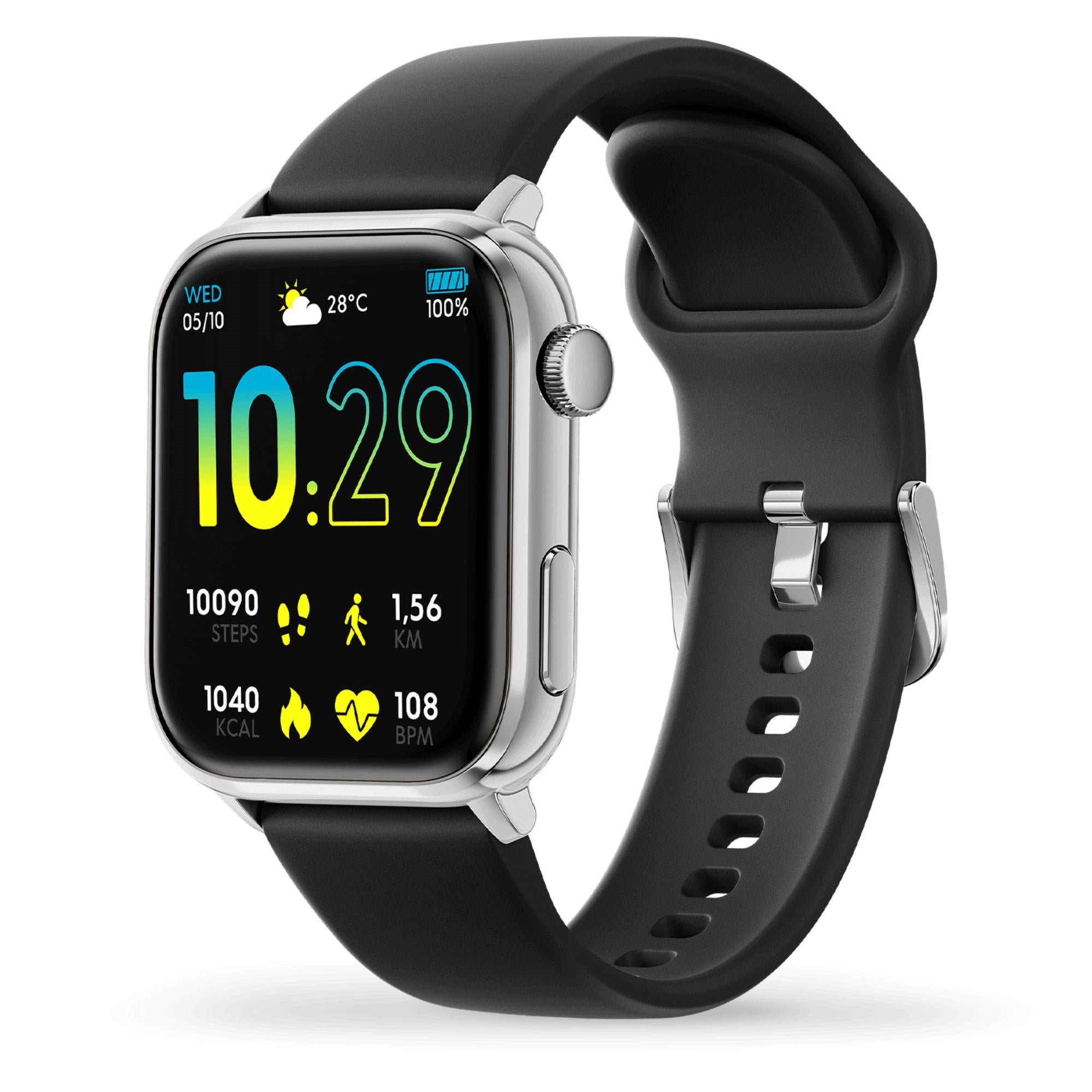 ICE Smart 2.0 Silver Black 1.96 AMOLED Digital Watch 022536