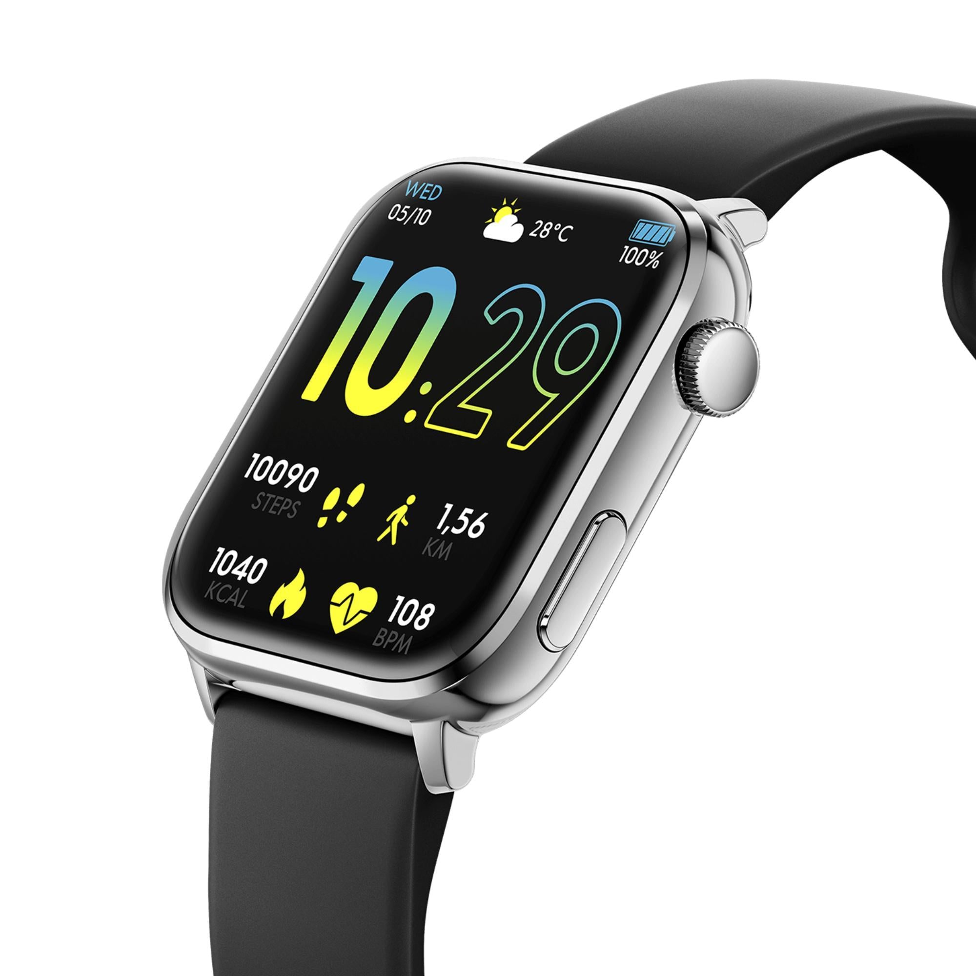 ICE Smart 2.0 Silver Black 1.96 AMOLED Digital Watch 022536