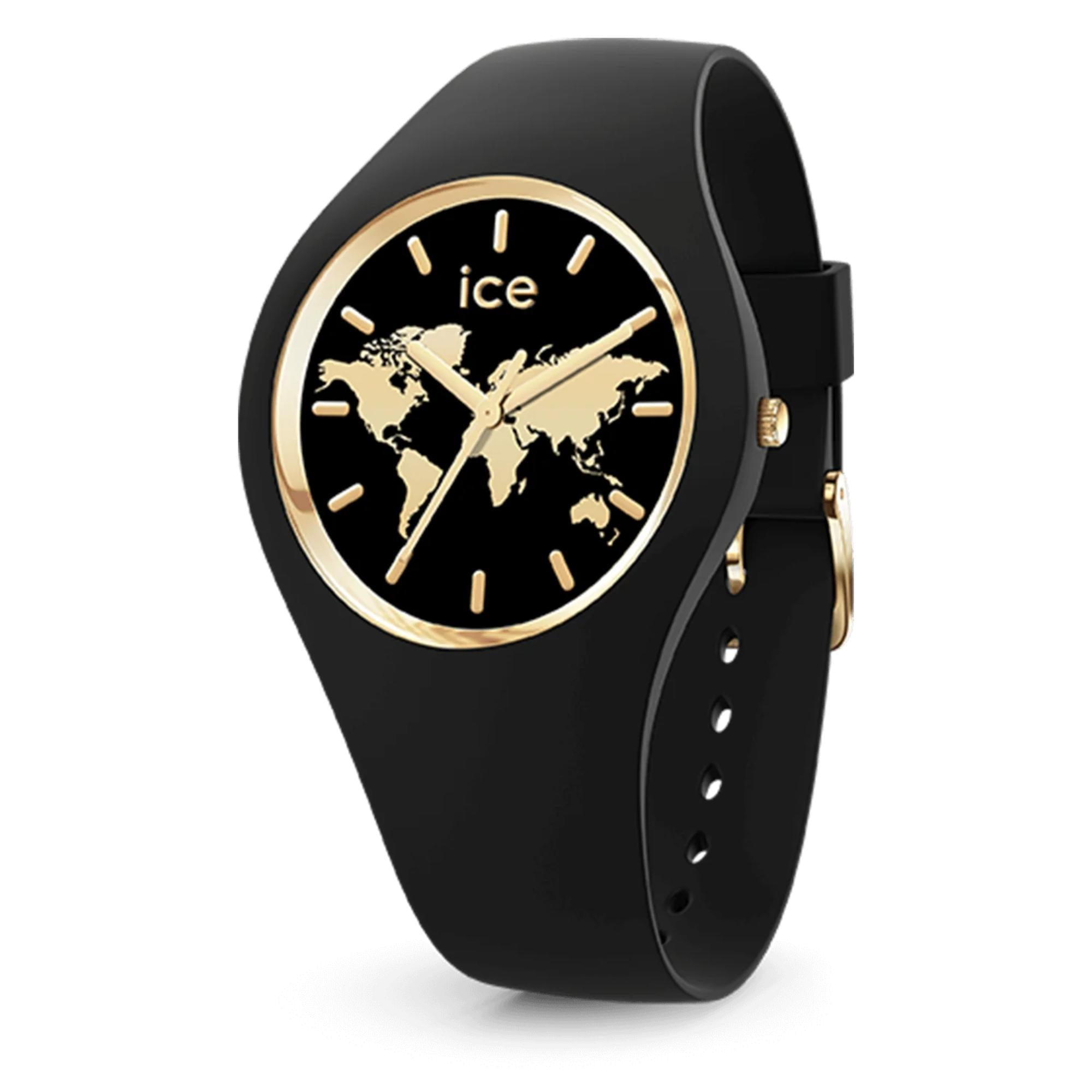 ICE World Black 3H Silicone Strap Analog Women’s Watch S37 022485