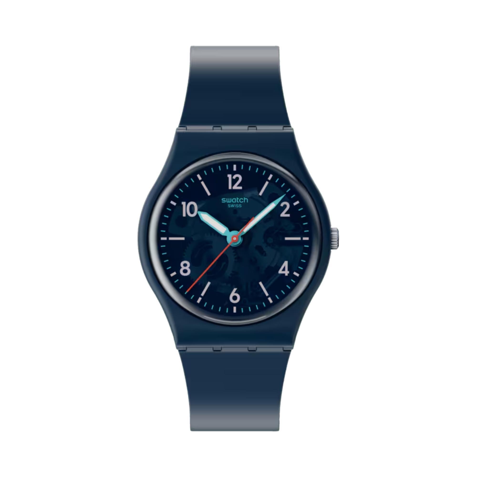 Swatch TIME TO TEAL Quartz Blue Dial Unisex Watch SO28N118