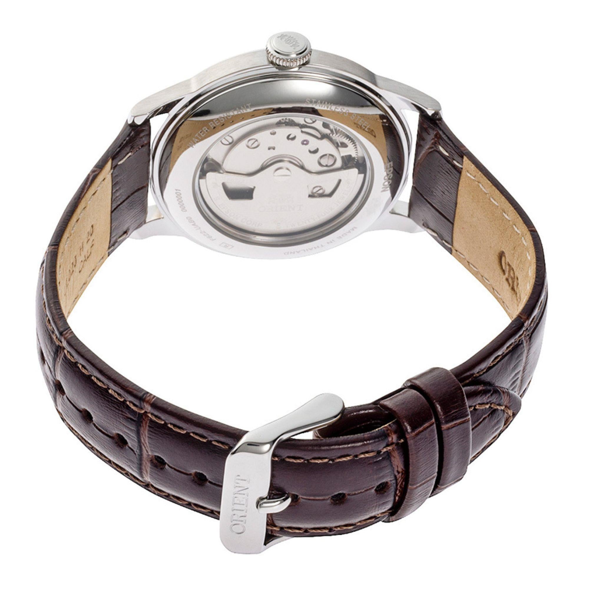 Orient Bambino Classic Vintage Style Small Seconds Champagne Dial Leather Strap Unisex Dress Watch RA-AP0105Y30B