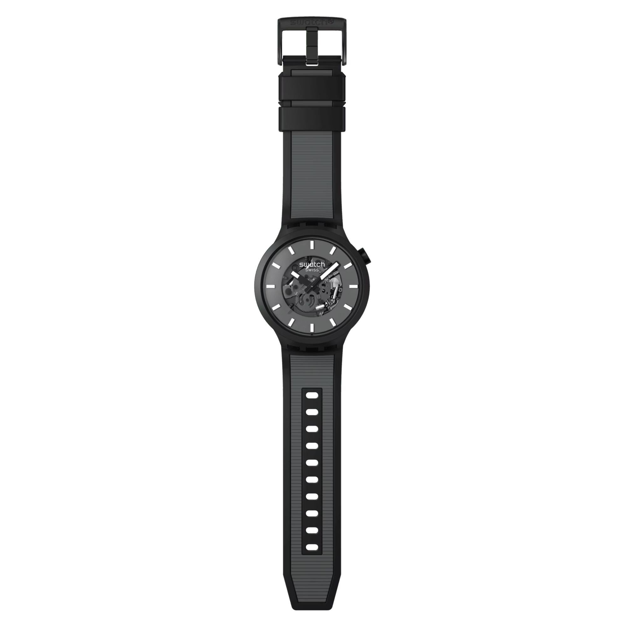 Swatch PAST THE HORIZON Quartz Blue Dial Rubber Strap Men’s Watch SB05B113