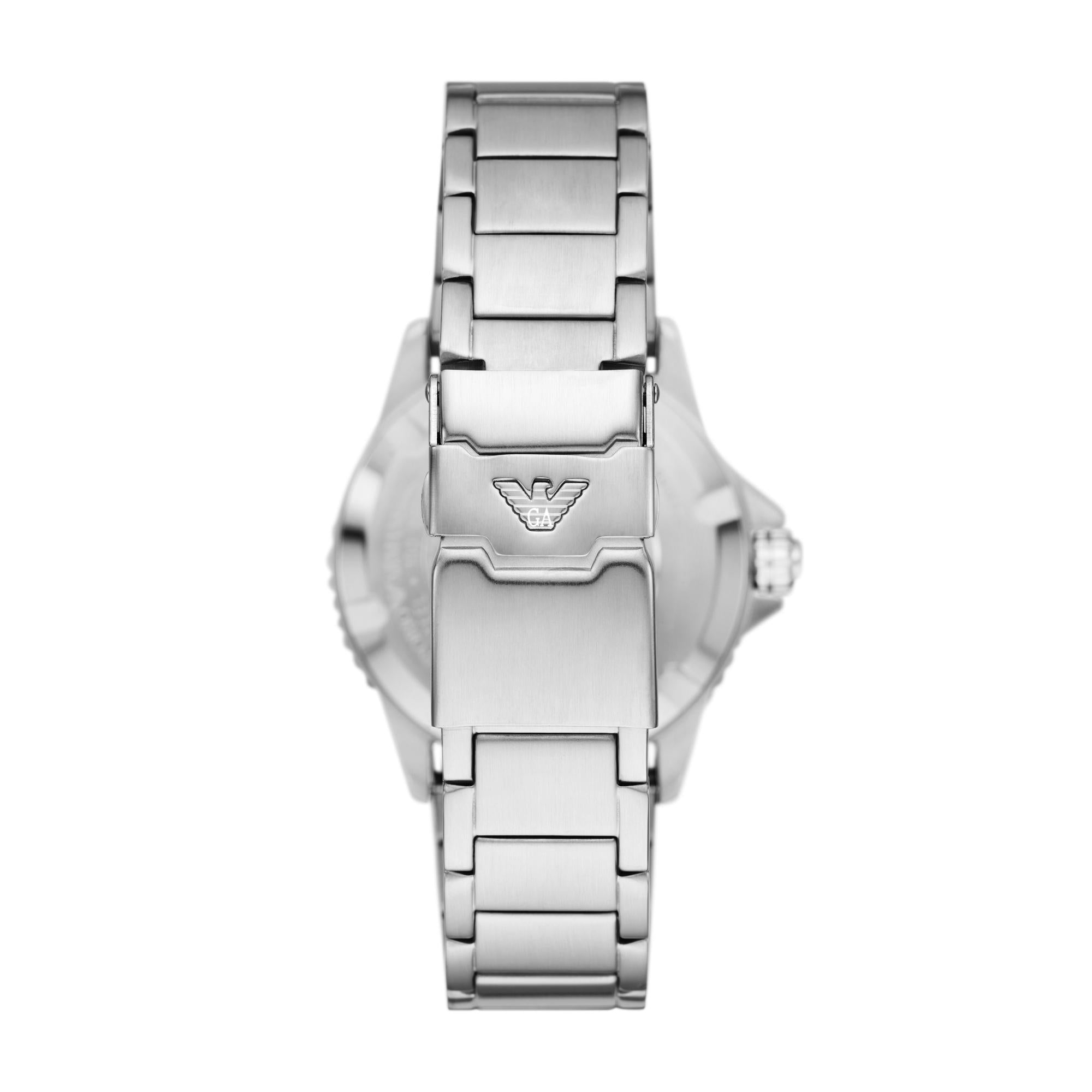 Emporio Armani World Explorer GMT Dual Time Black Dial Men's Watch AR11589