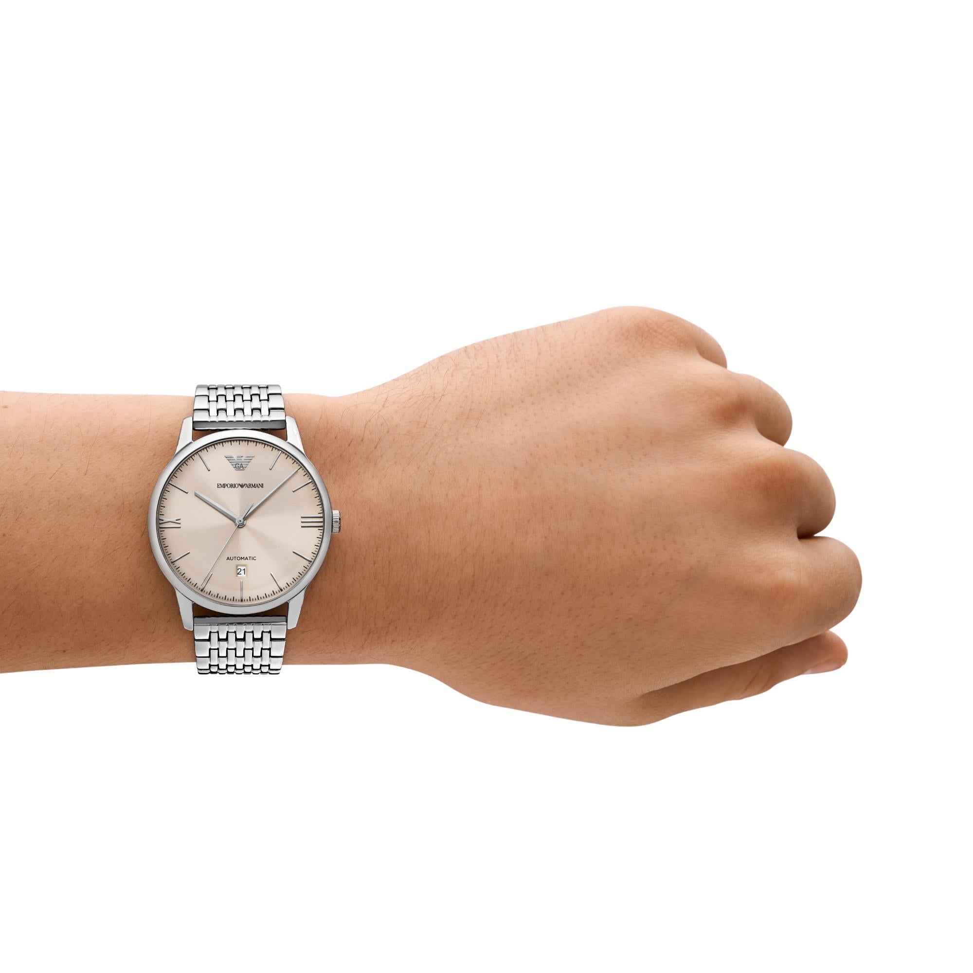 Emporio Armani Automatic Stainless Steel Watch Men’s AR60082