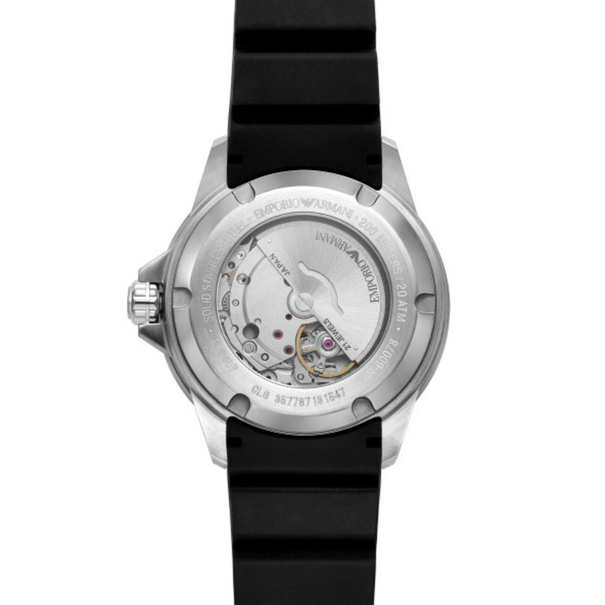 Emporio Armani Sea Explorer Automatic Black Dial Men's Watch AR60078