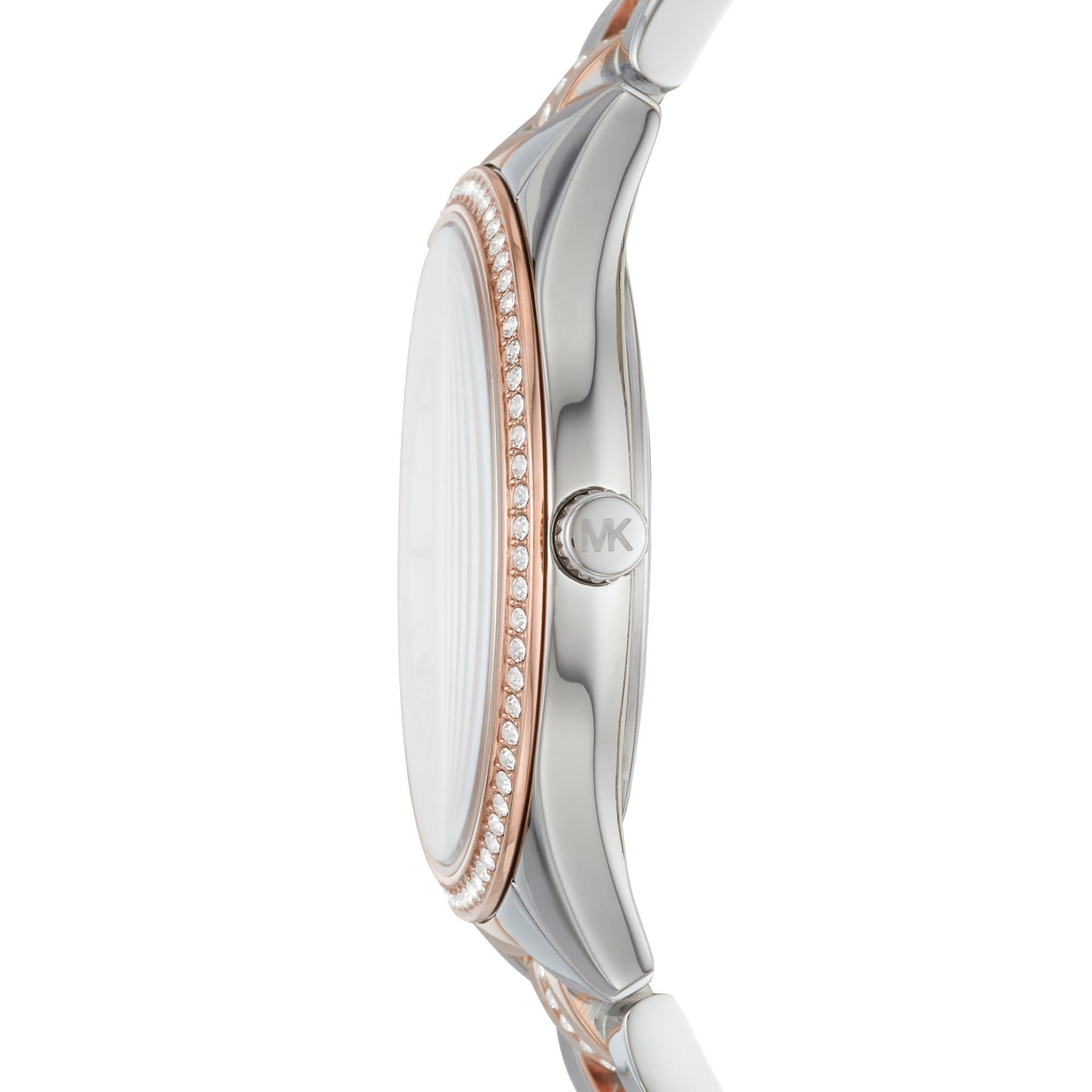 Michael Kors Lauryn Stainless Steel Women's White Dial Women's Watch MK3979