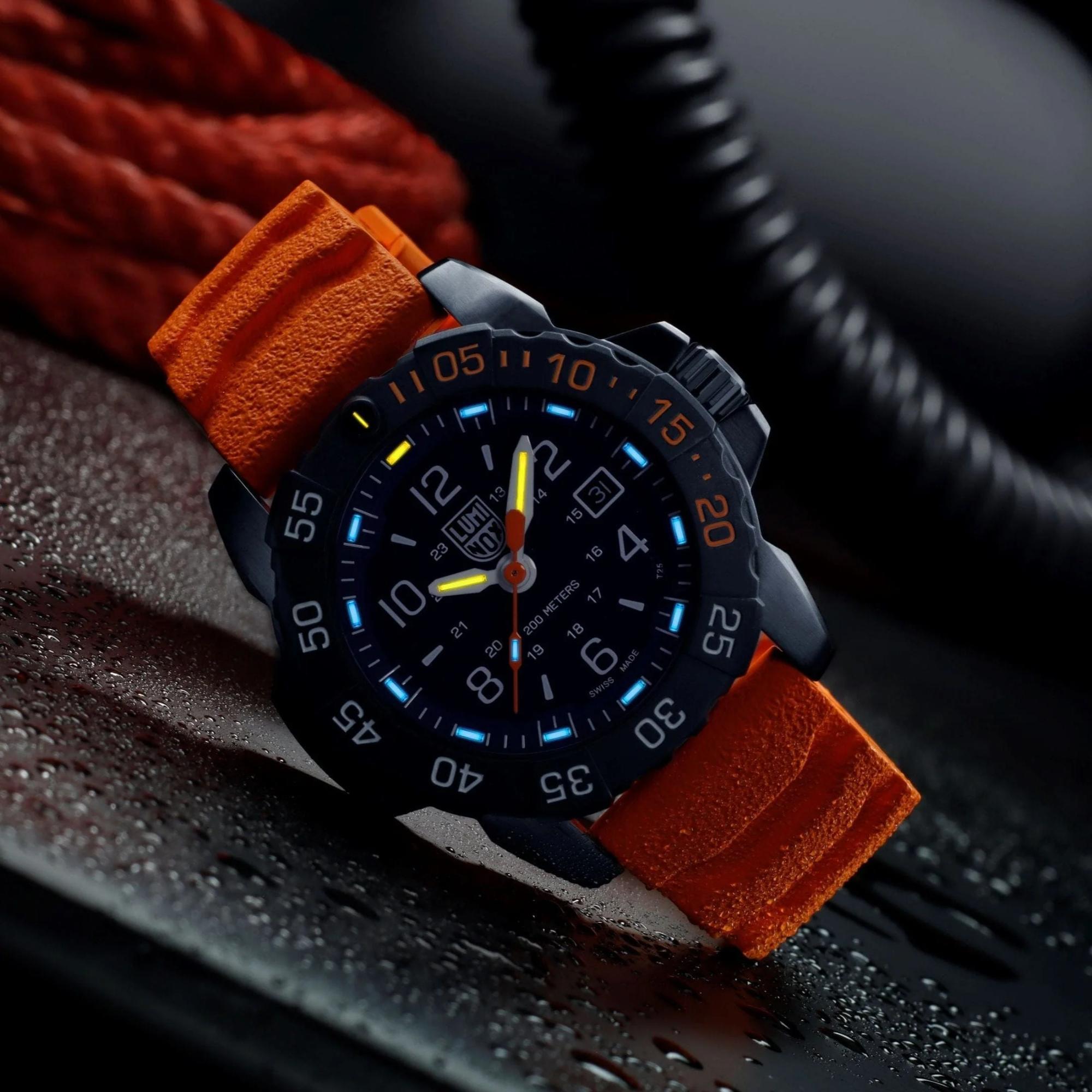 Luminox Navy SEAL Foundation Limited Edition CarbonOX™ Black Dial Watch XS.3253.CBNSF.SET