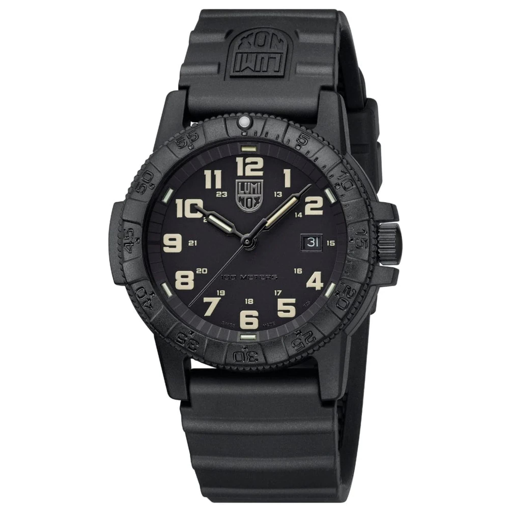 Luminox Leatherback SEA Turtle Giant Black Dial PU Strap Men’s Watch XS.0330