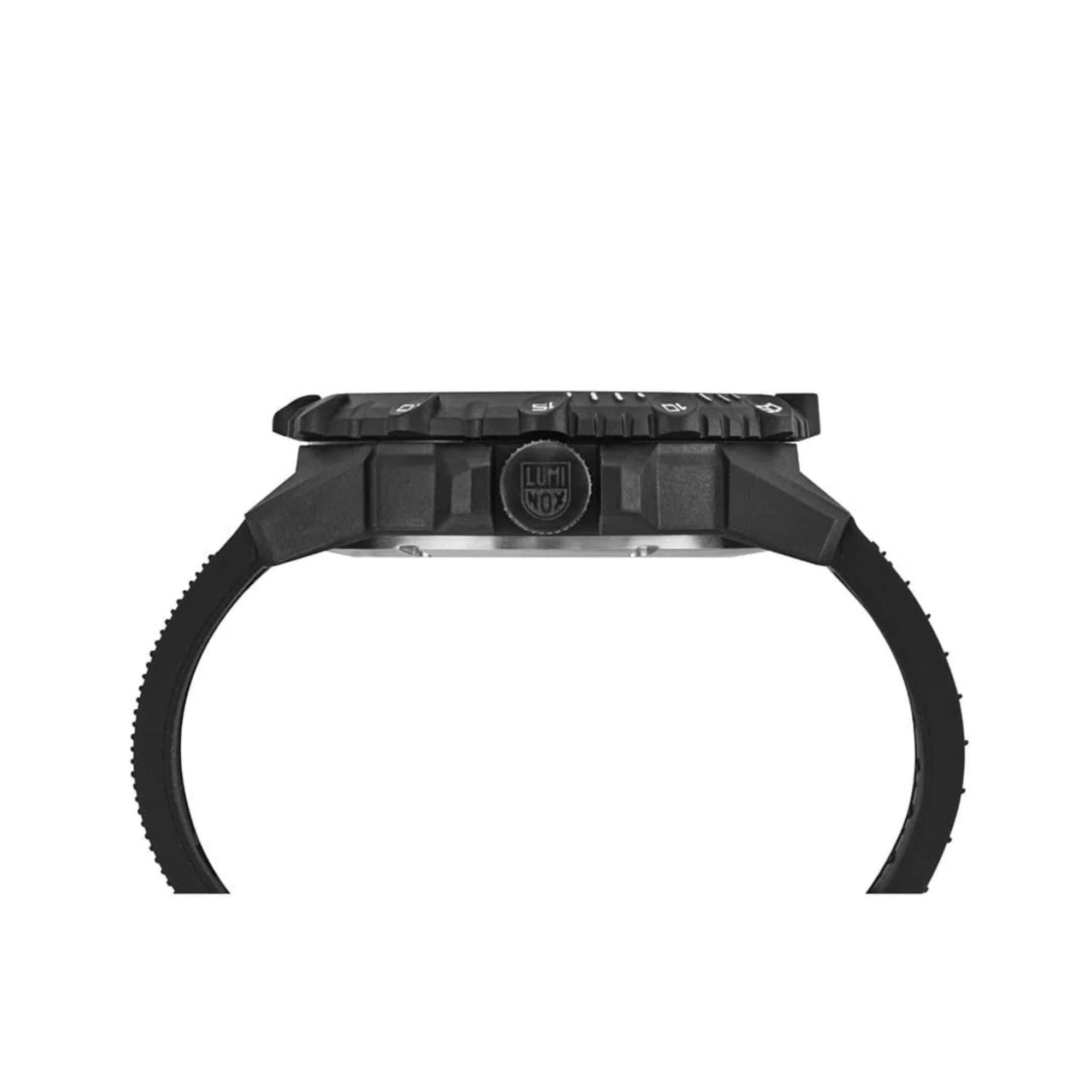Luminox Commando Frogman Quartz Silver Dial Black Rubber Strap Men's Watch XS.3301