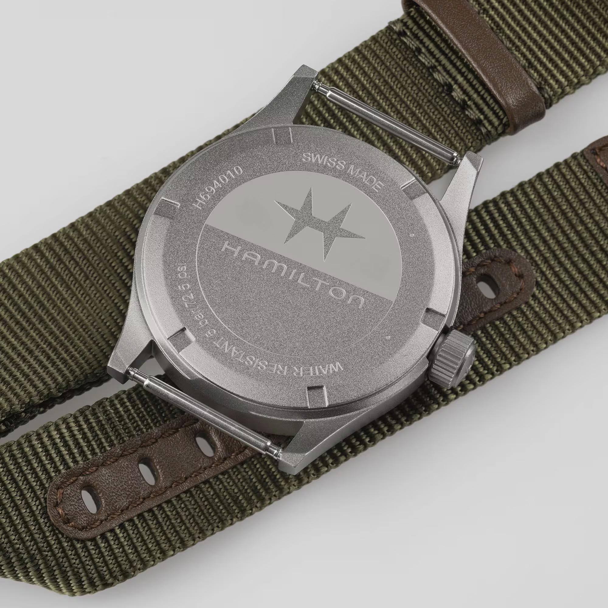 Hamilton Khaki Field Quartz NATO Strap White Dial Men’s Watch H69401910