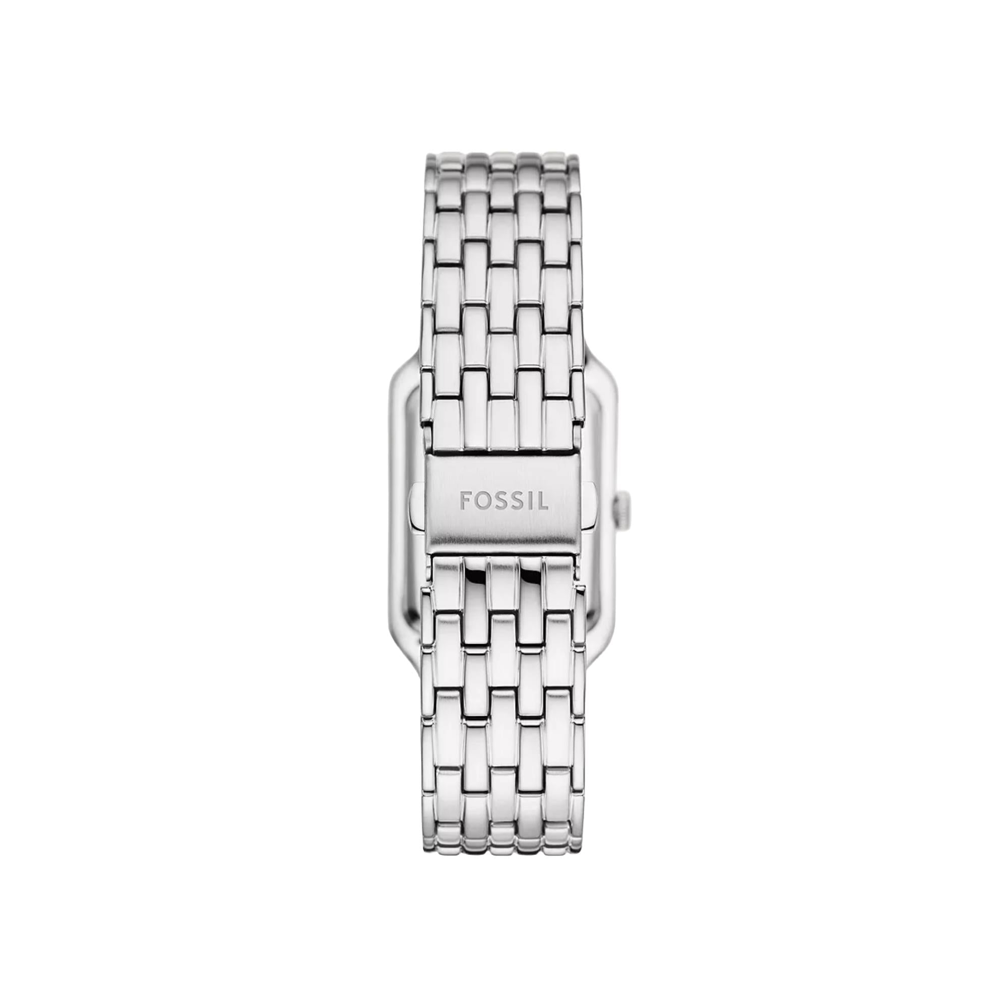 Fossil Raquel 26mm White Dial Steel Ladies Quartz Watch ES5306