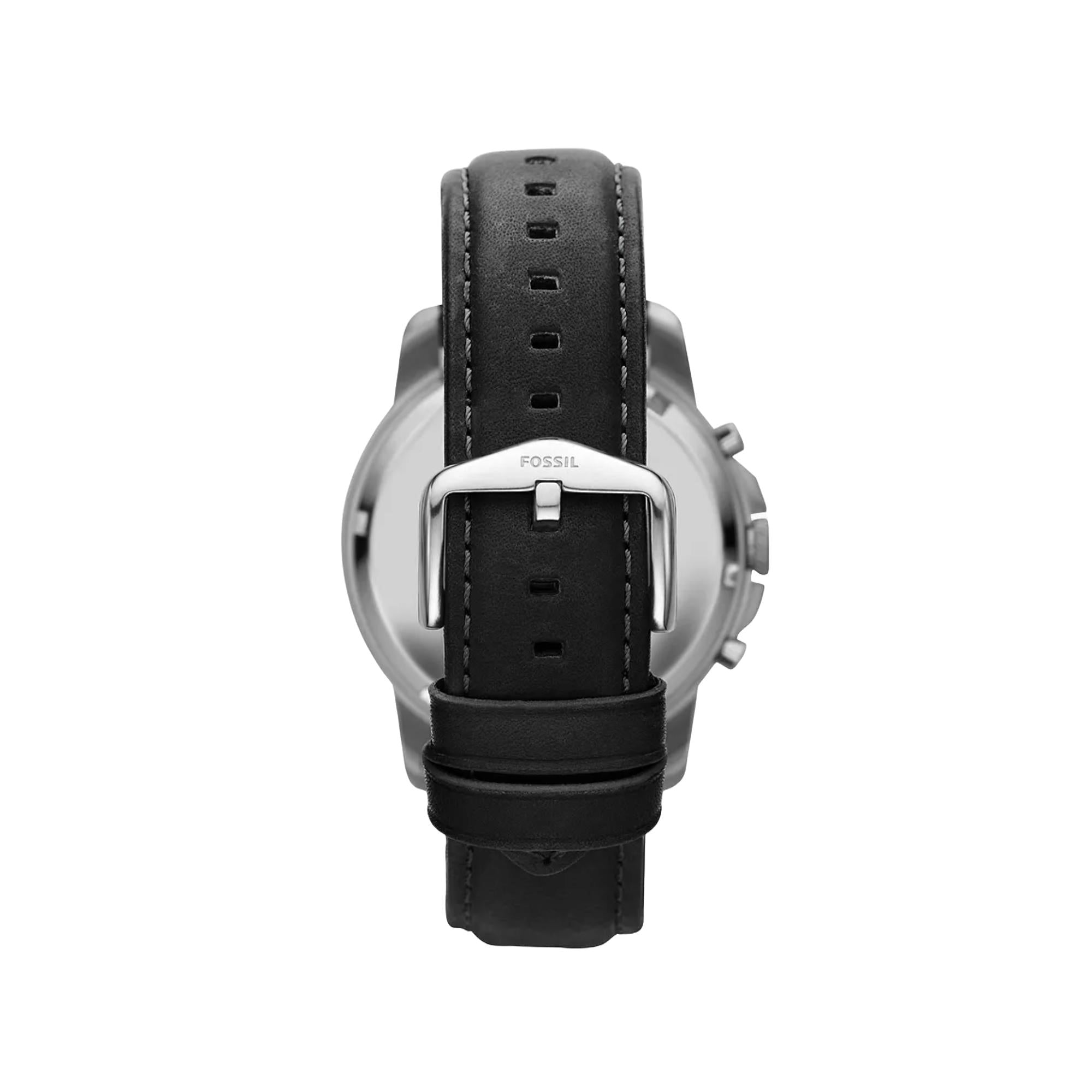 Fossil Grant Chronograph Black Leather Black Dial Men’s Watch FS4812