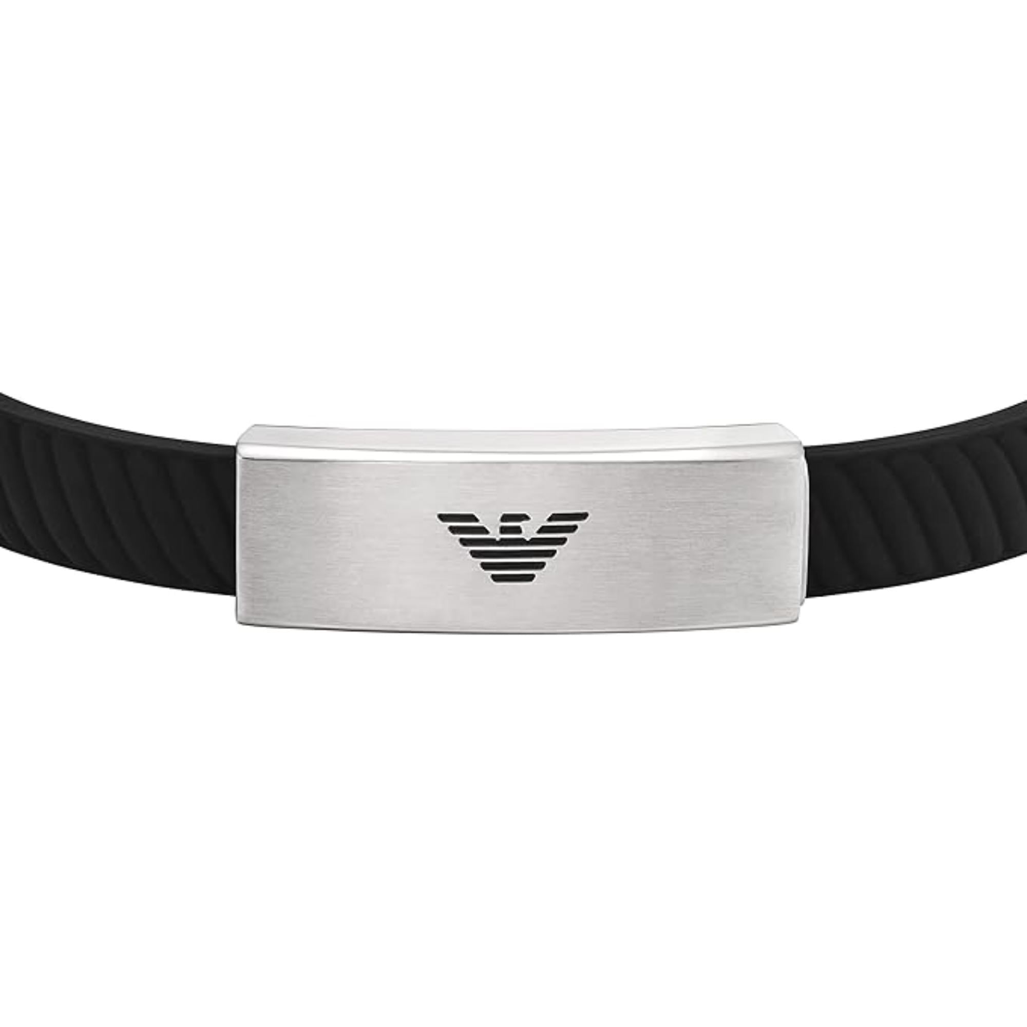 Emporio Armani Stainless Steel ID Bracelet with Polished Chain Design EGS2996040