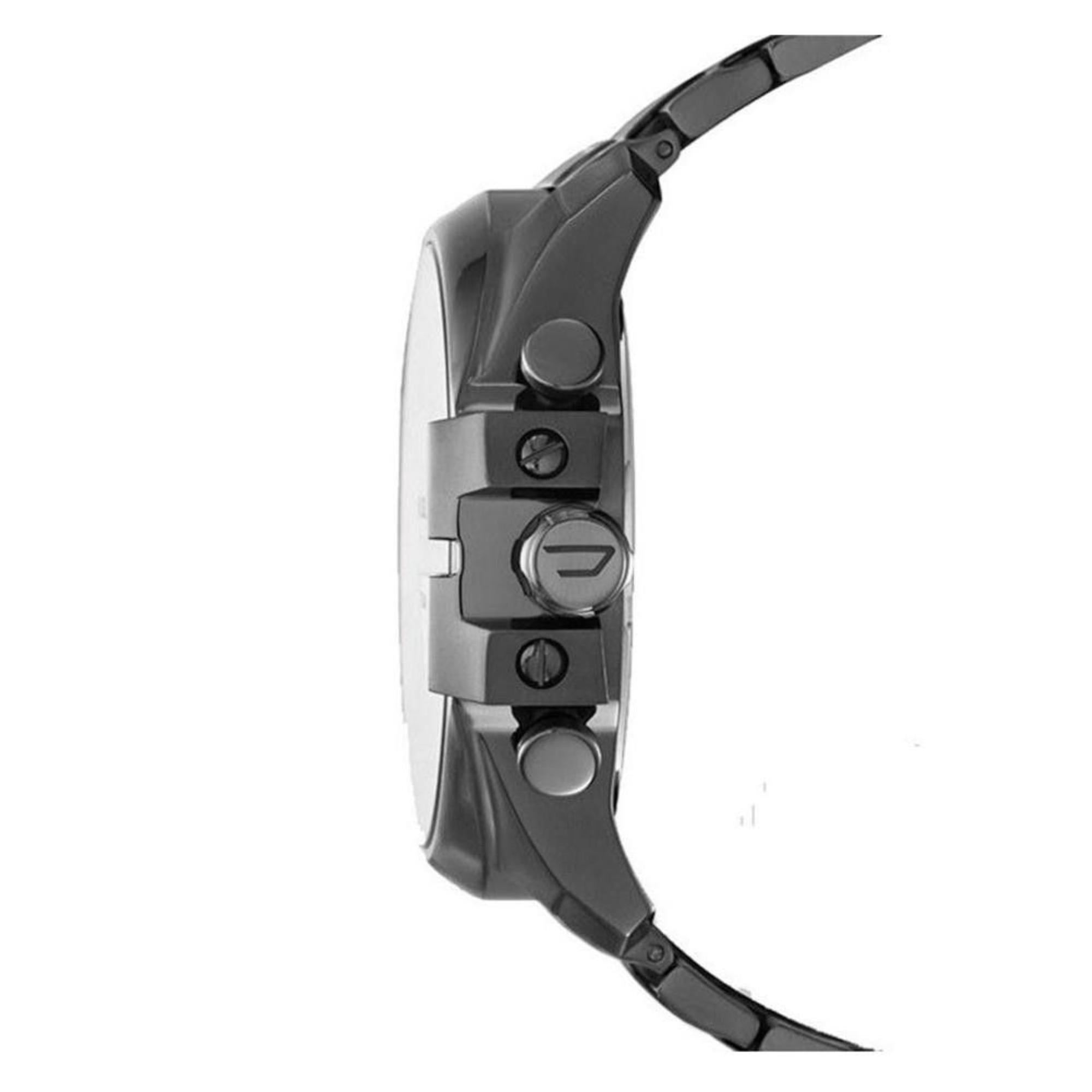 Diesel Mega Chief Chronograph Gunmetal Stainless Steel Strap Grey Dial Men's Watch DZ4282