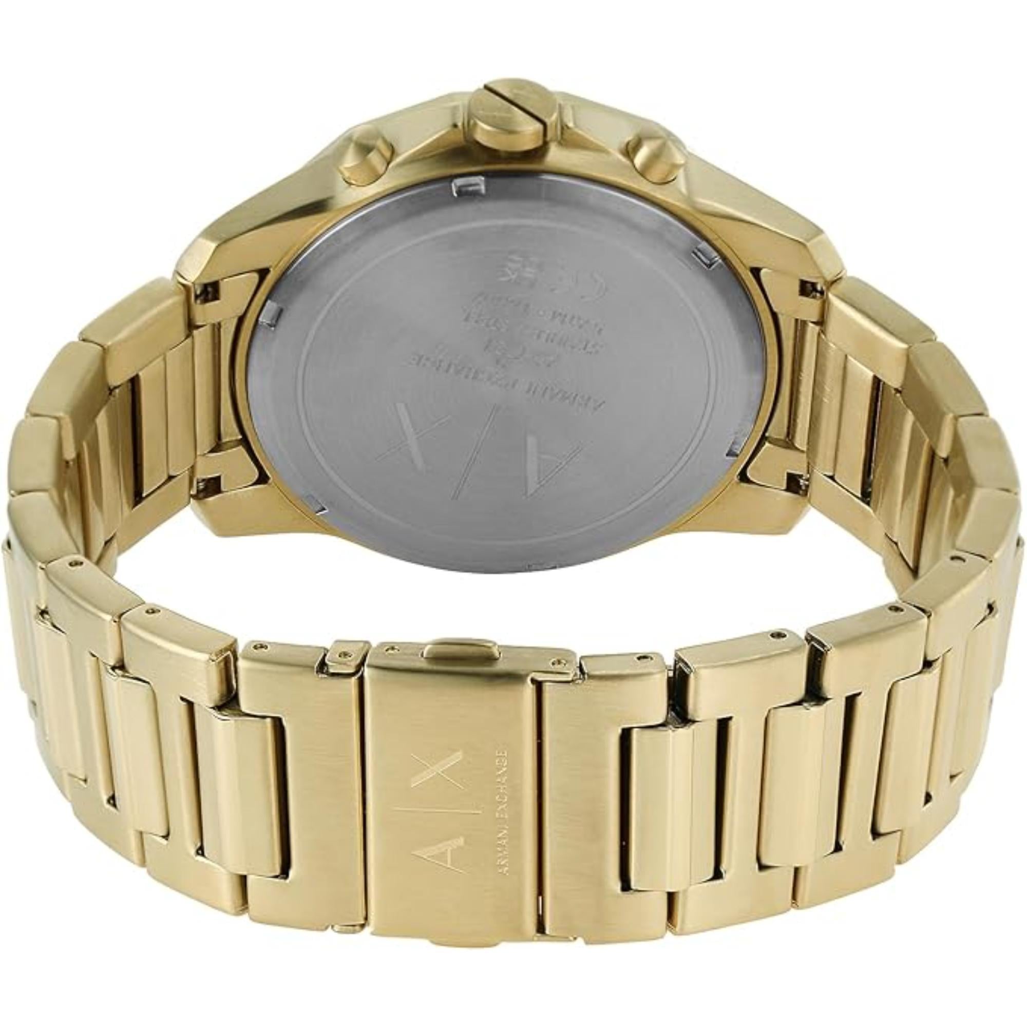 Armani Exchange Chronograph Gold-Tone Stainless Steel Gray Dial Men's Watch AX1721
