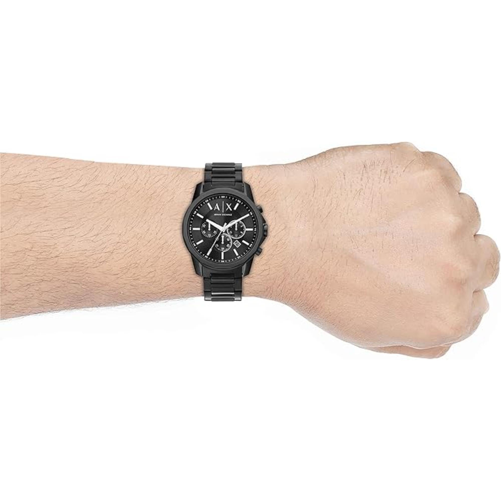 Armani Exchange Chronograph Black Stainless Steel Black Dial Men's Watch AX1722