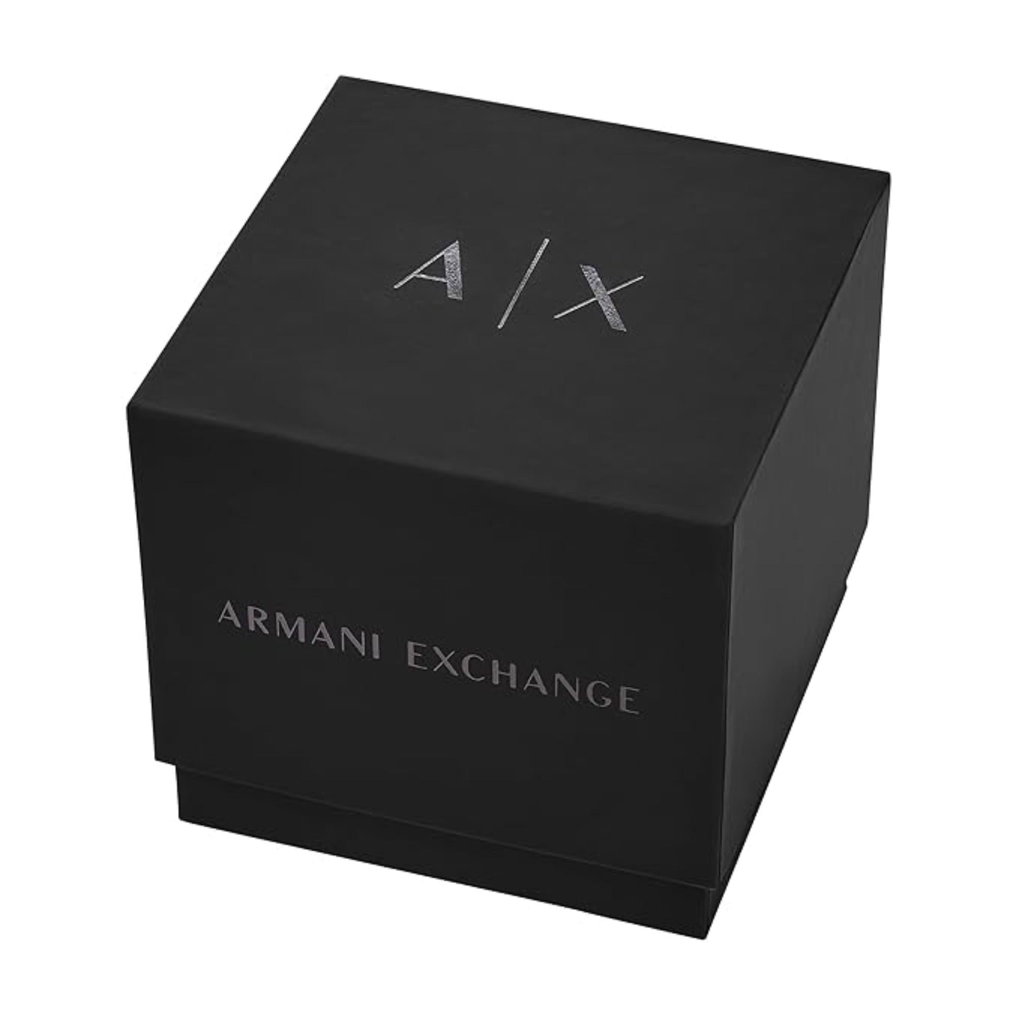 Armani Exchange Chronograph Black Silicone Strap Black Dial Men’s Watch AX4161