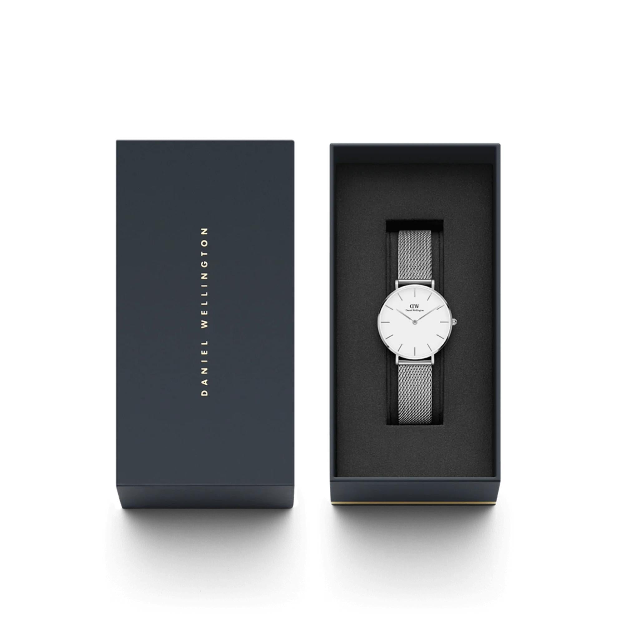 Daniel Wellington Petite Sterling Silver White Dial Women's Watch DW00100164