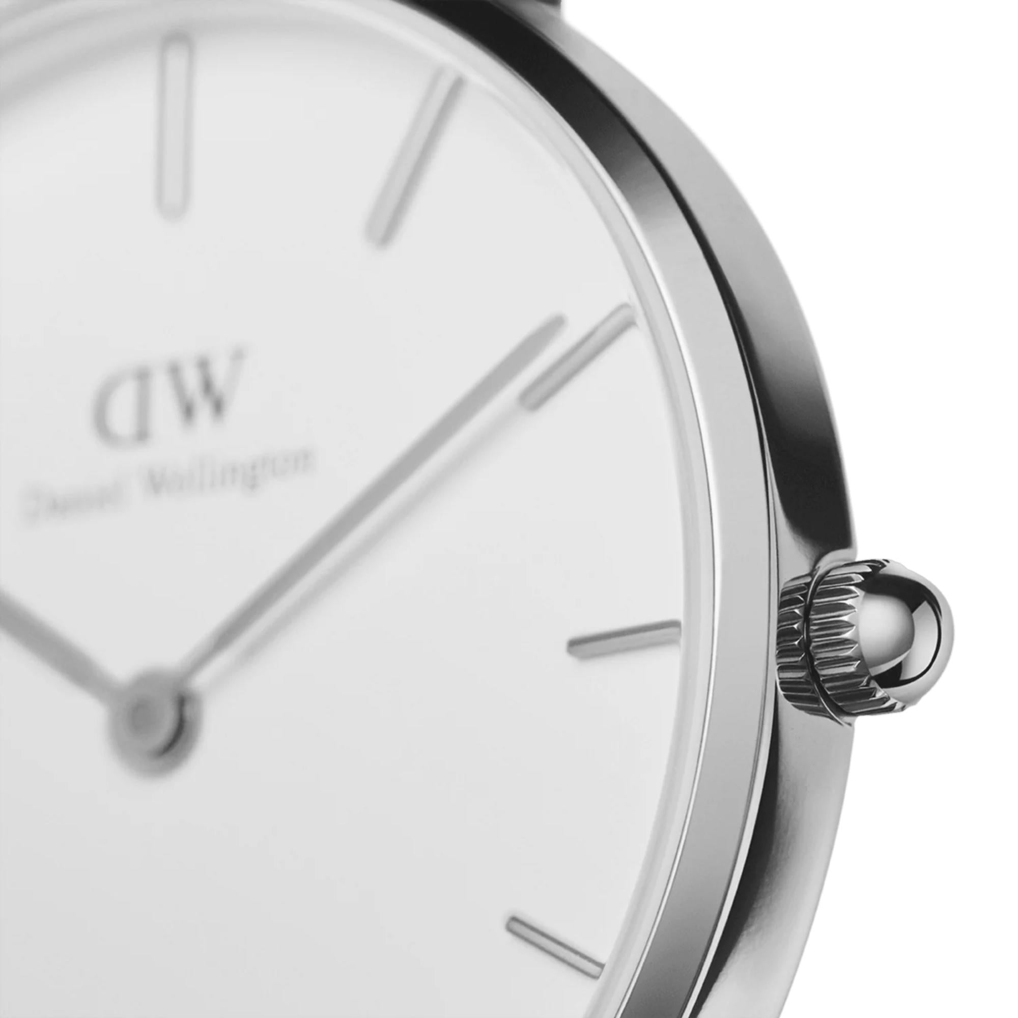 Daniel Wellington Petite Sterling Silver White Dial Women's Watch DW00100164