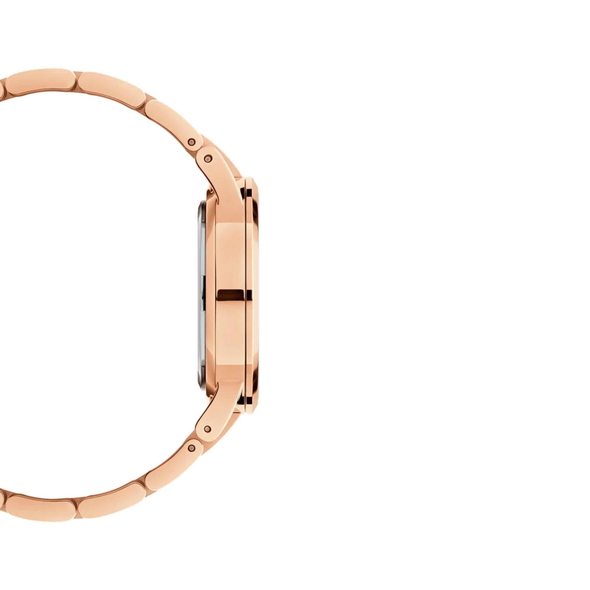 Daniel Wellington Iconic Link Rose Gold White Dial Stainless Steel Strap Women's Watch DW00100211