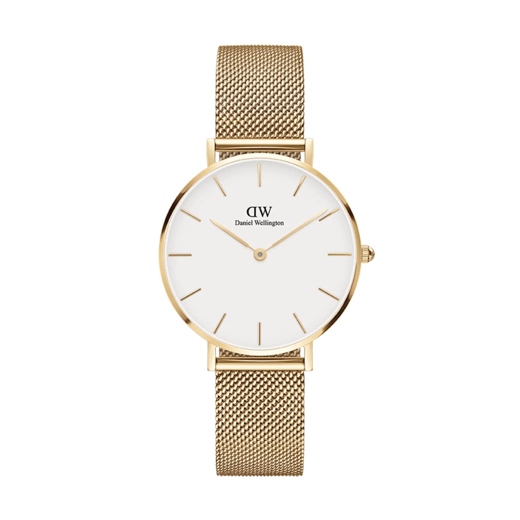 Daniel Wellington Petite Evergold G White Dial Steel Strap Women’s Watch DW00100348