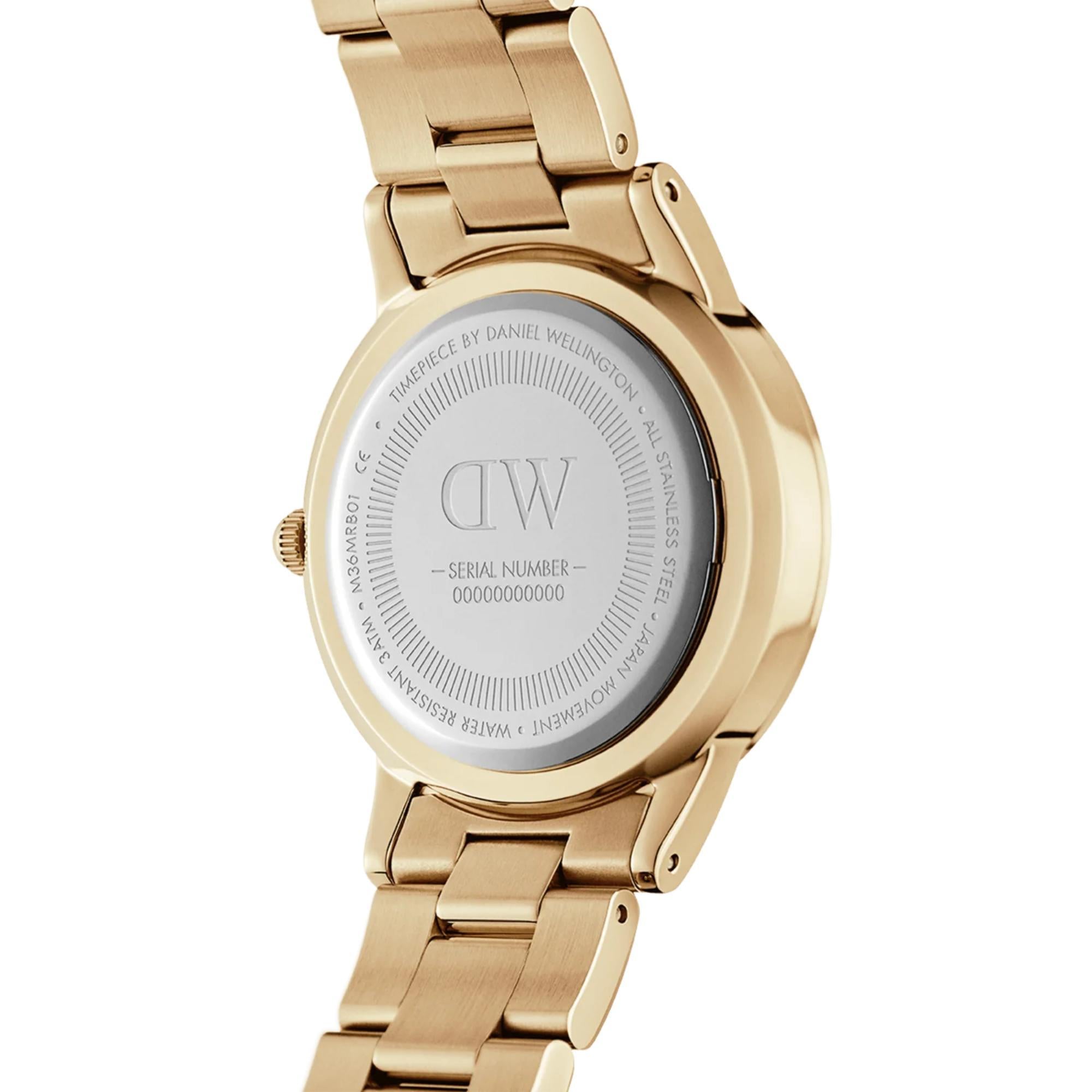 Daniel Wellington Iconic Link White Dial Stainless Steel Strap Women’s Watch DW00100565