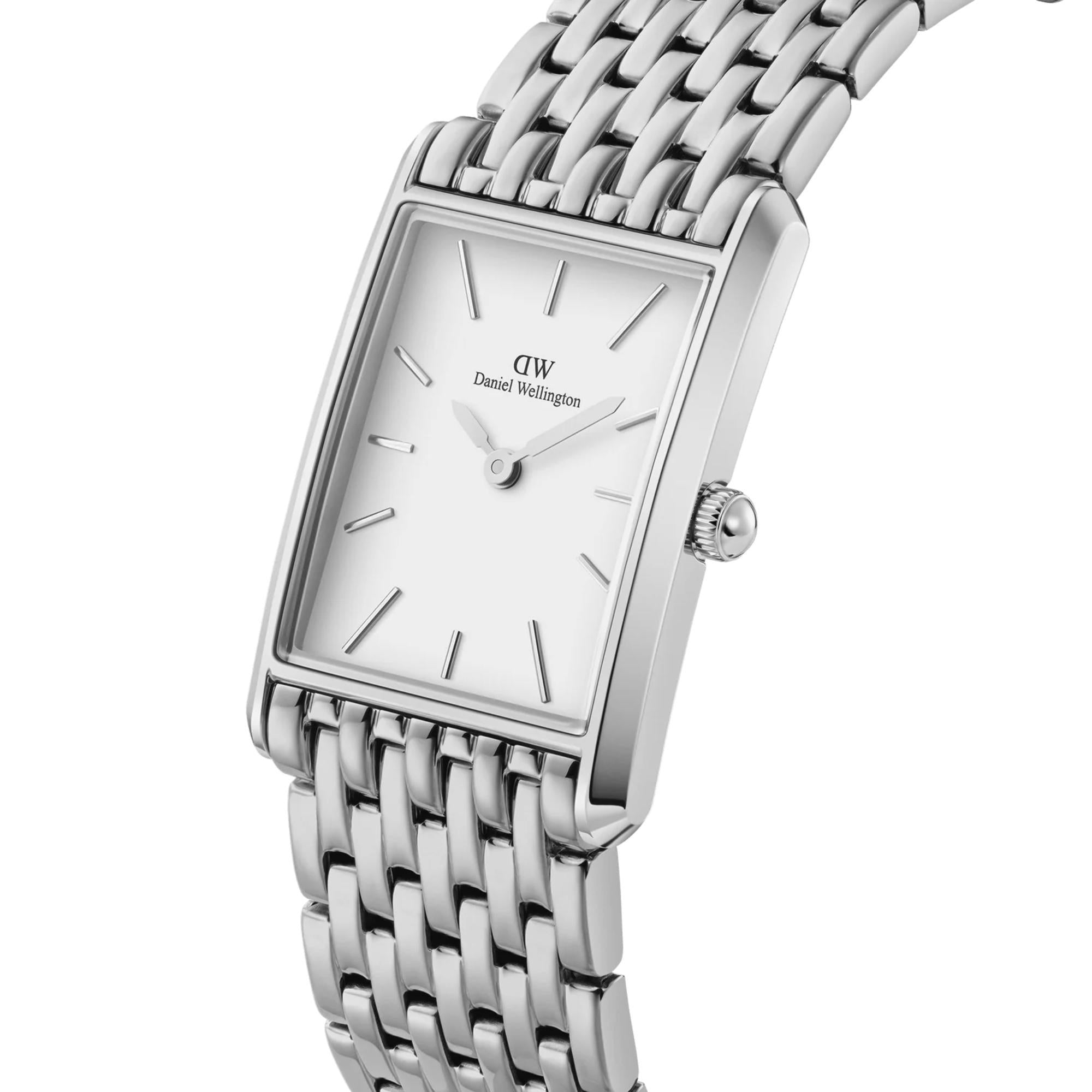Daniel Wellington BOUND 9-Link Silver White Dial Women’s Watch DW00100706
