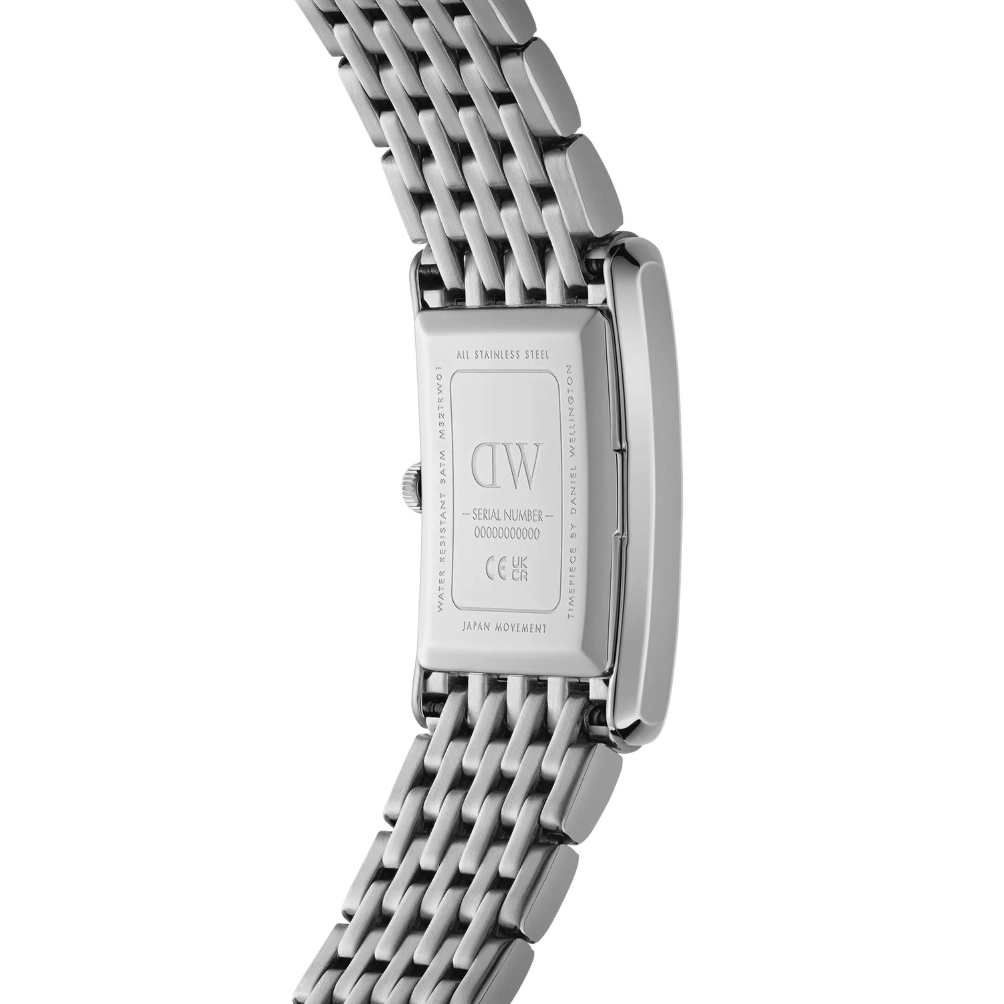 Daniel Wellington BOUND 9-Link Silver White Dial Women’s Watch DW00100706