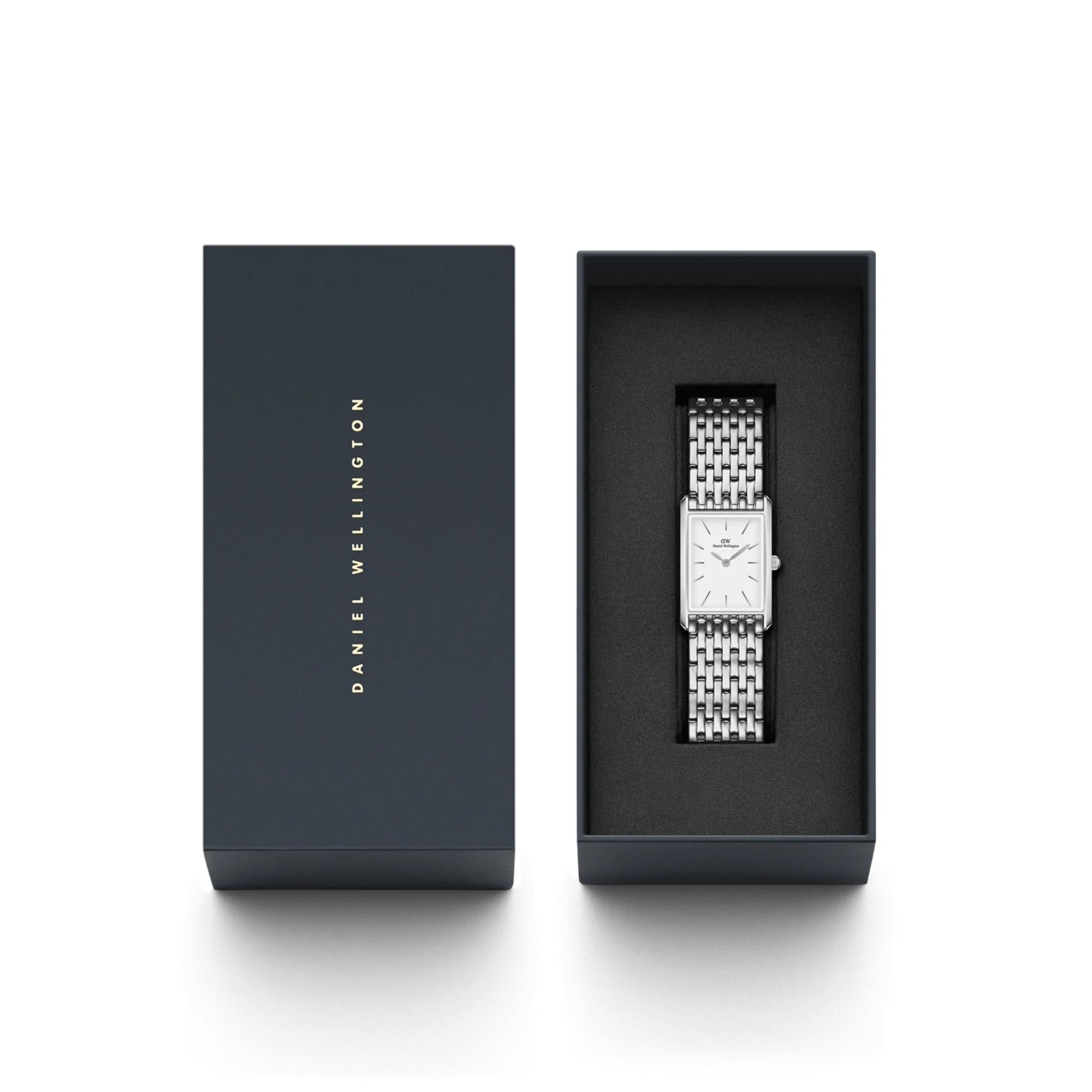 Daniel Wellington BOUND 9-Link Silver White Dial Women’s Watch DW00100706