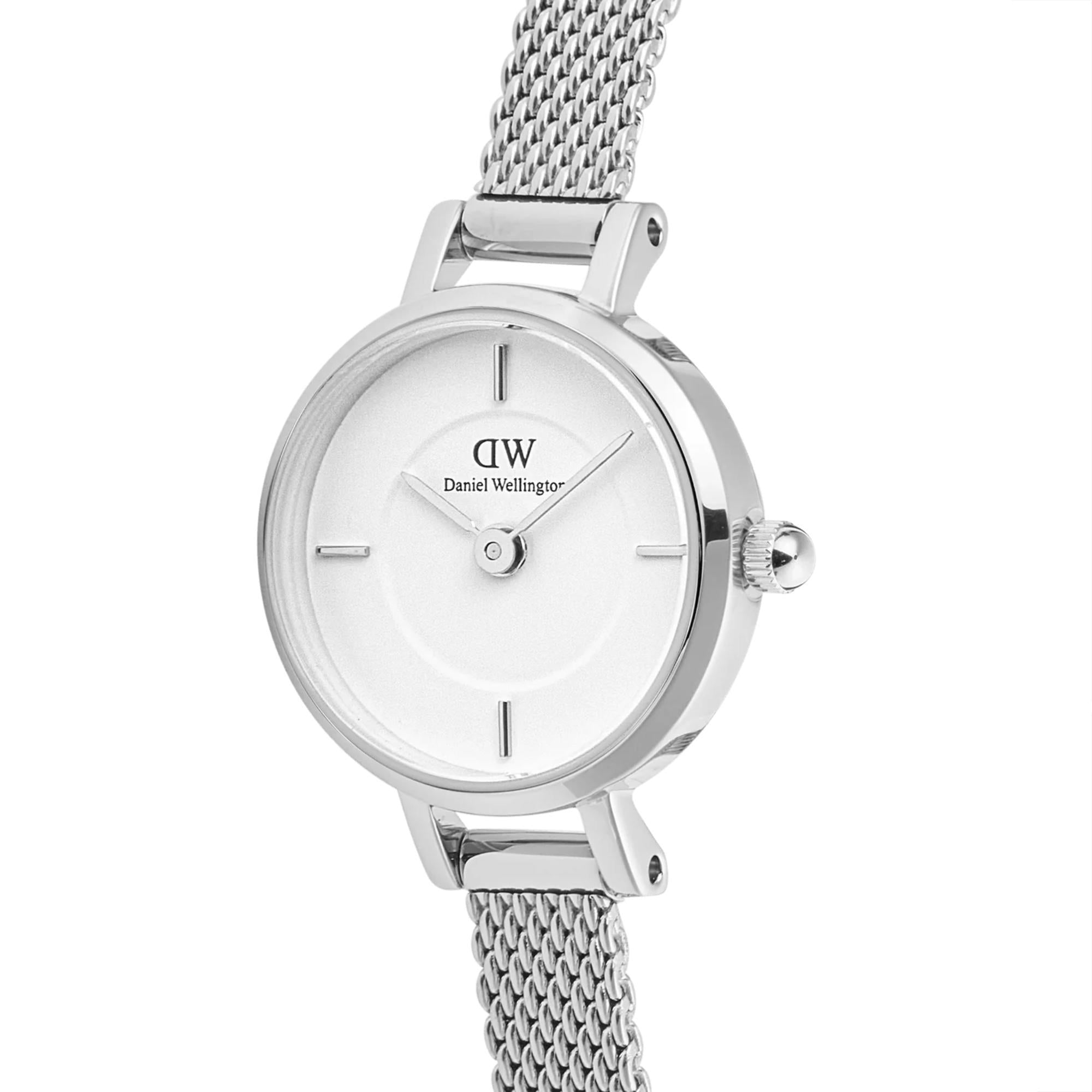 Daniel Wellington Petite Mini Sterling Silver White Dial Women’s Watch DW00100746