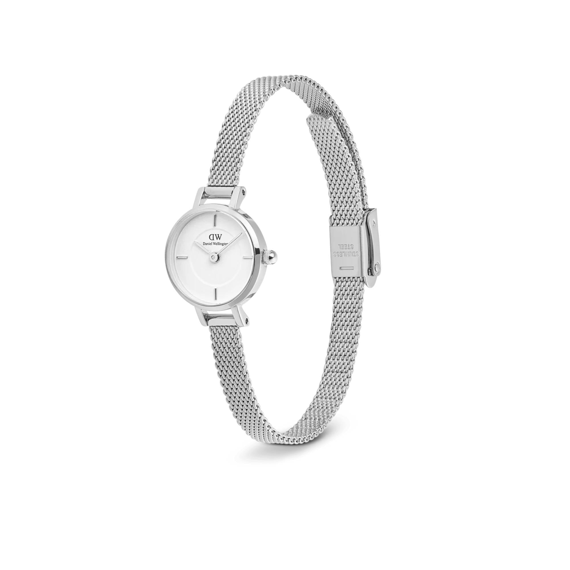 Daniel Wellington Petite Mini Sterling Silver White Dial Women’s Watch DW00100746