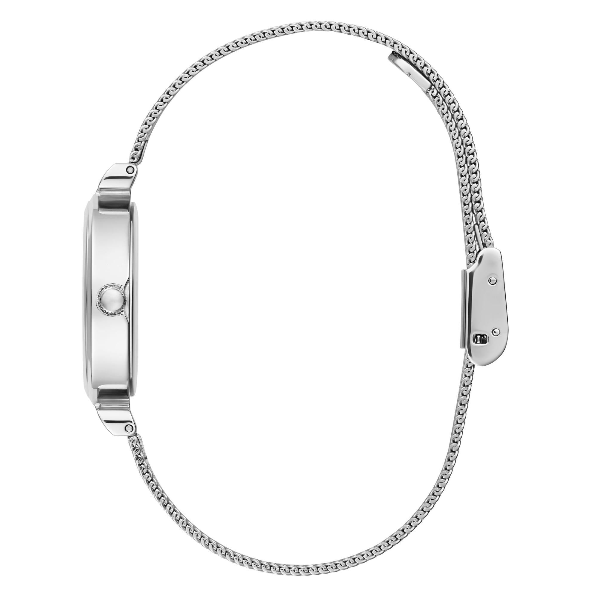 GUESS Ladies Array Mother of Pearl Dial Stainless Steel Strap Watch GW0471L1