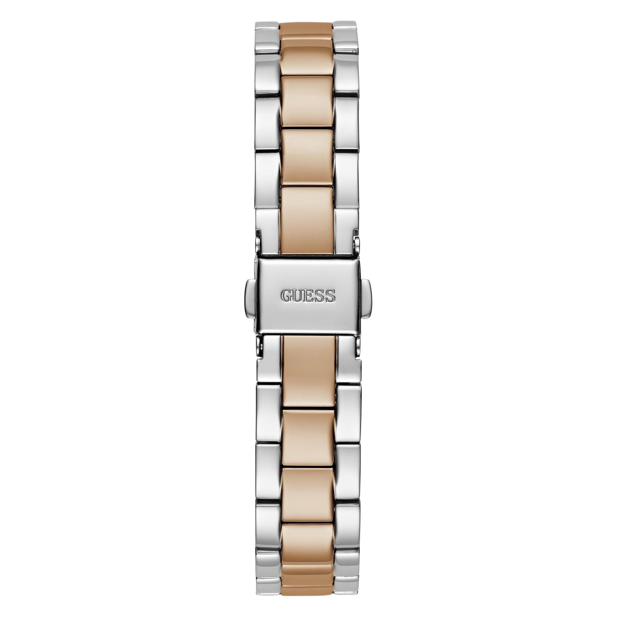 GUESS 2-Tone Analog Silver Dial Ladies Watch GW0687L3