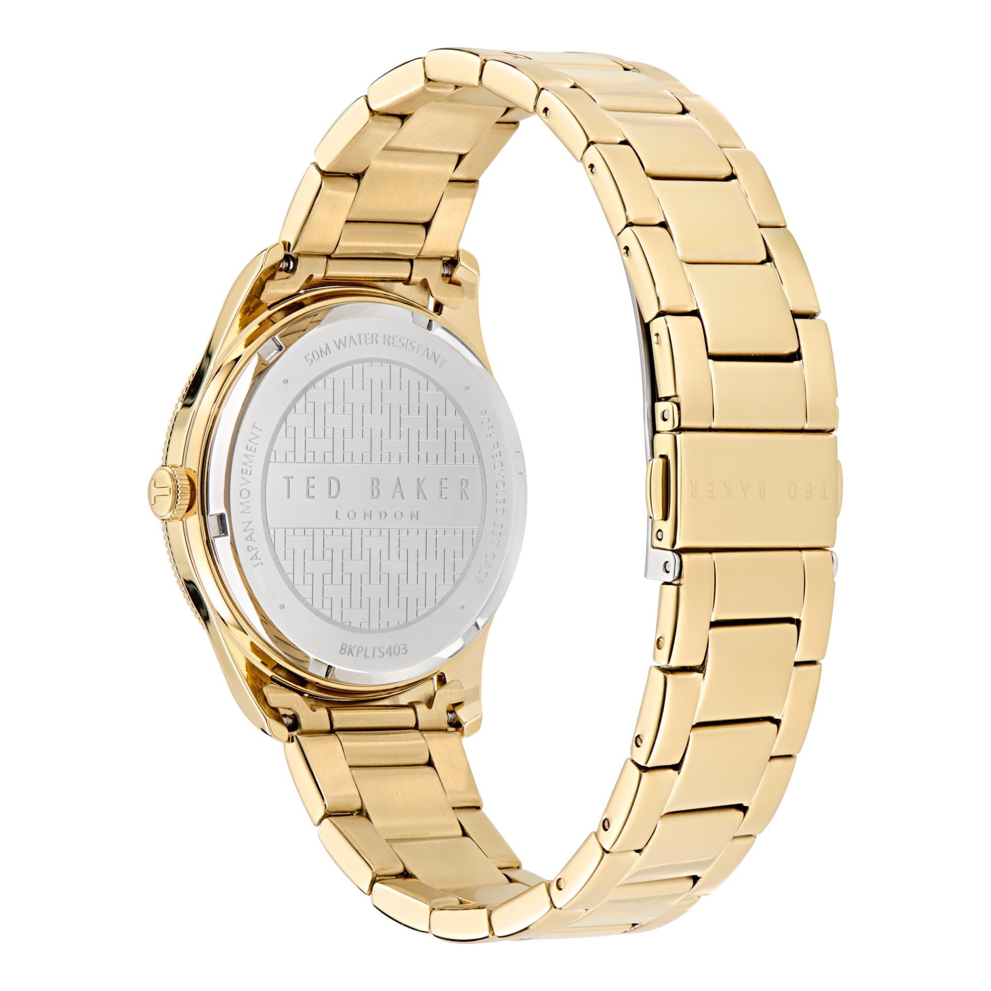 Ted Baker Leytonn Gold-Tone Green Dial Men's Watch BKPLTS403