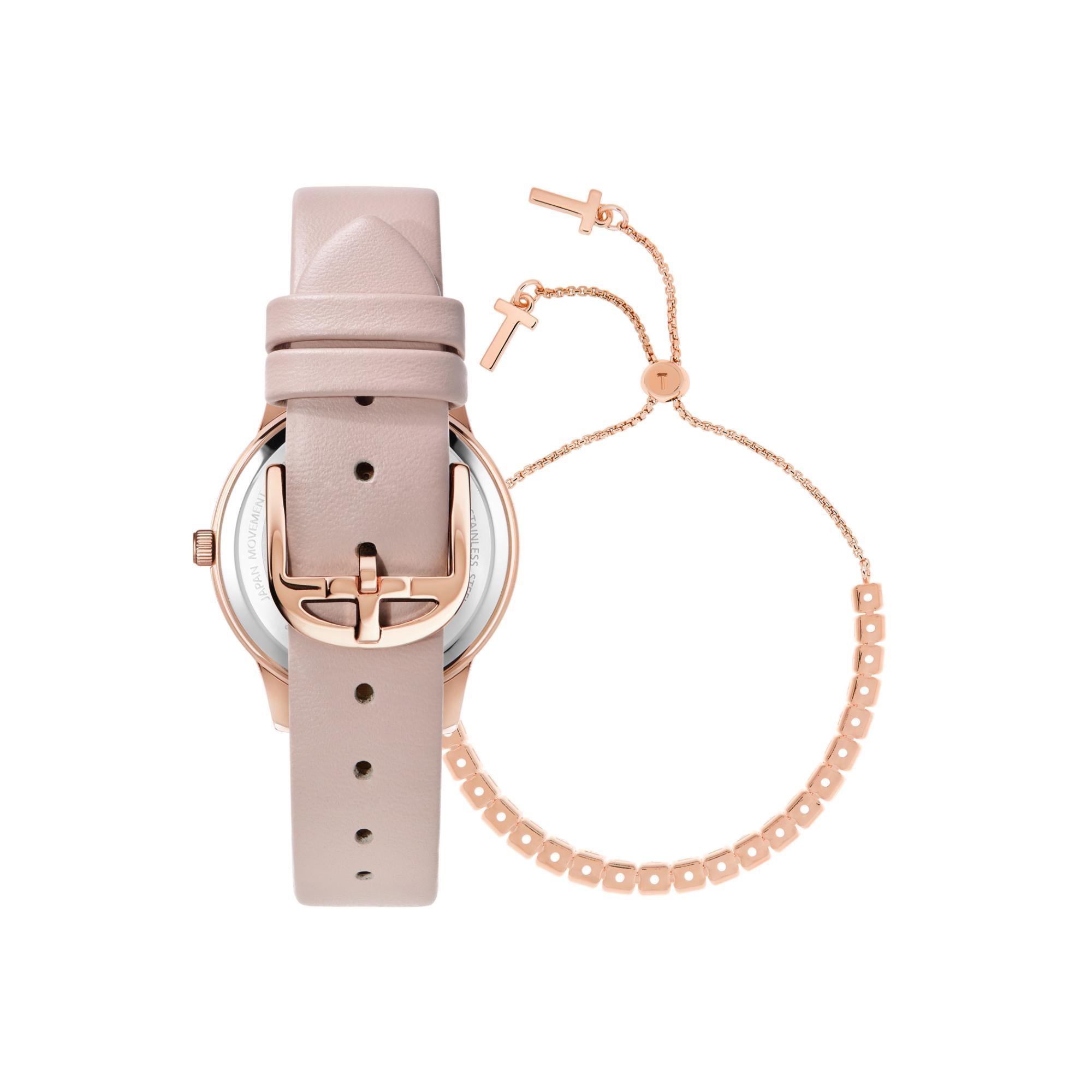 Ted Baker Ladies Fitzrovia Stars Stainless Steel Pink Watch BKGFW2218