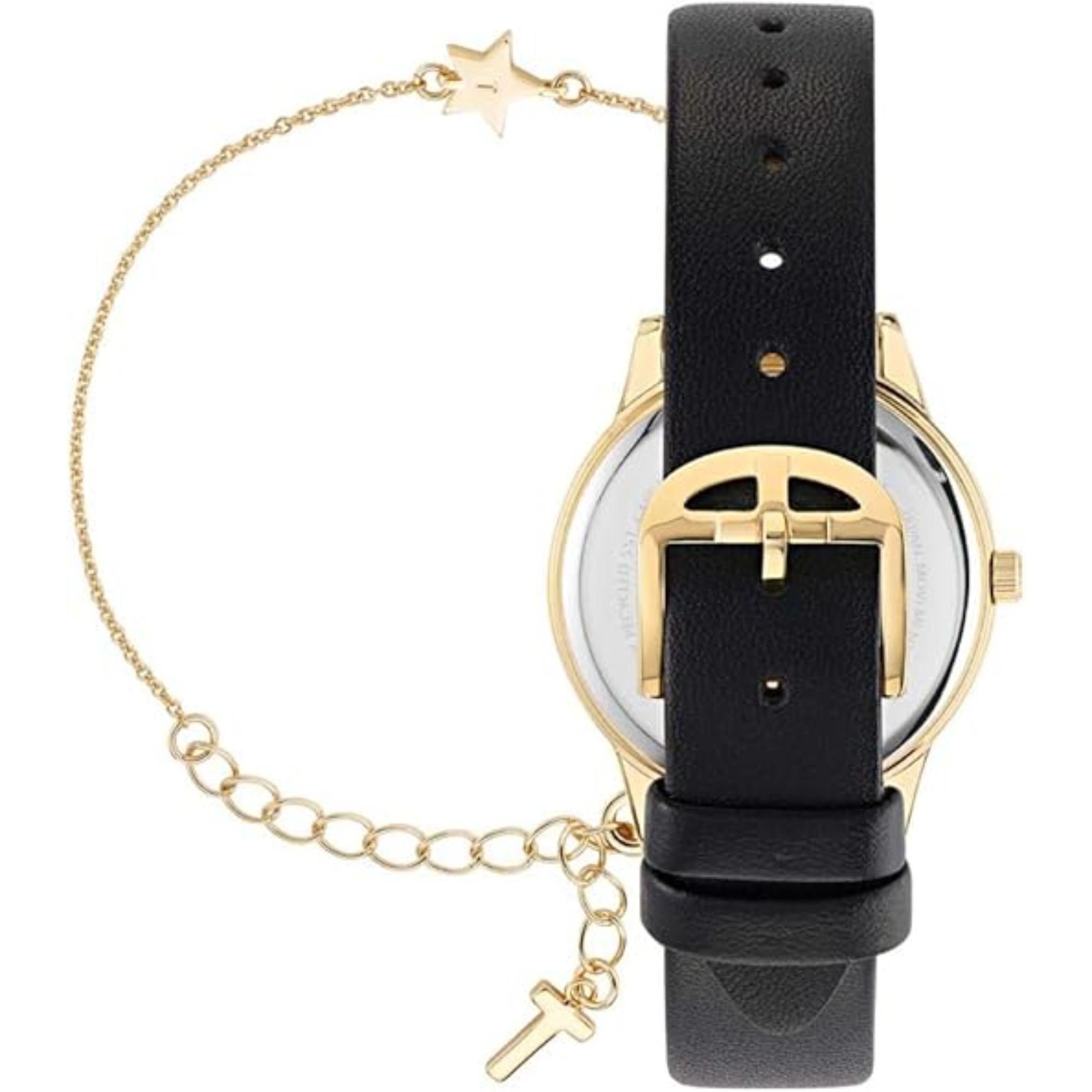 Ted Baker Fitzrovia Ladies Black Leather Strap Watch BKGFW2302