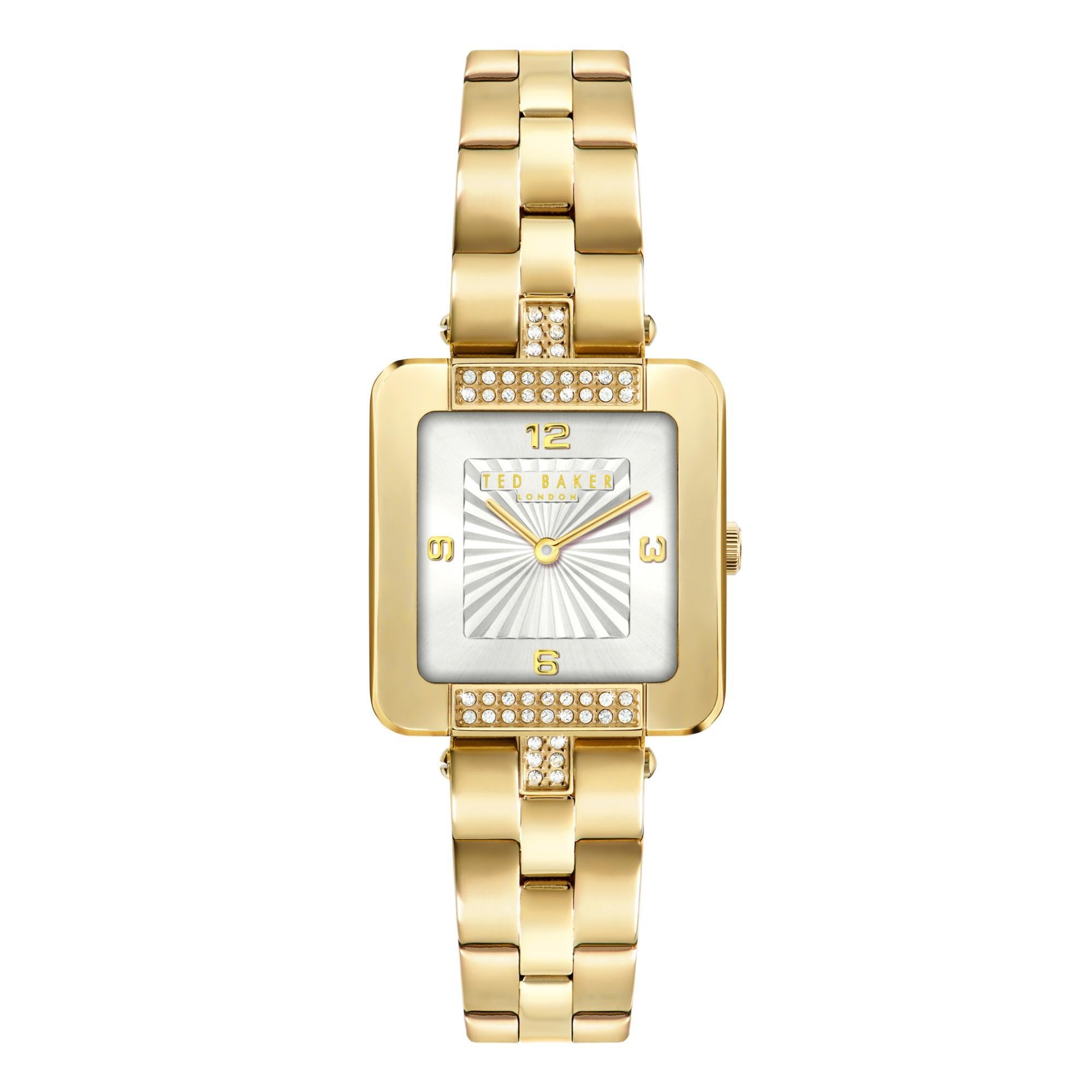 Ted Baker Mayse Multifunction Gold-Tone Stainless Steel White Dial Women's Watch BKPMSS304