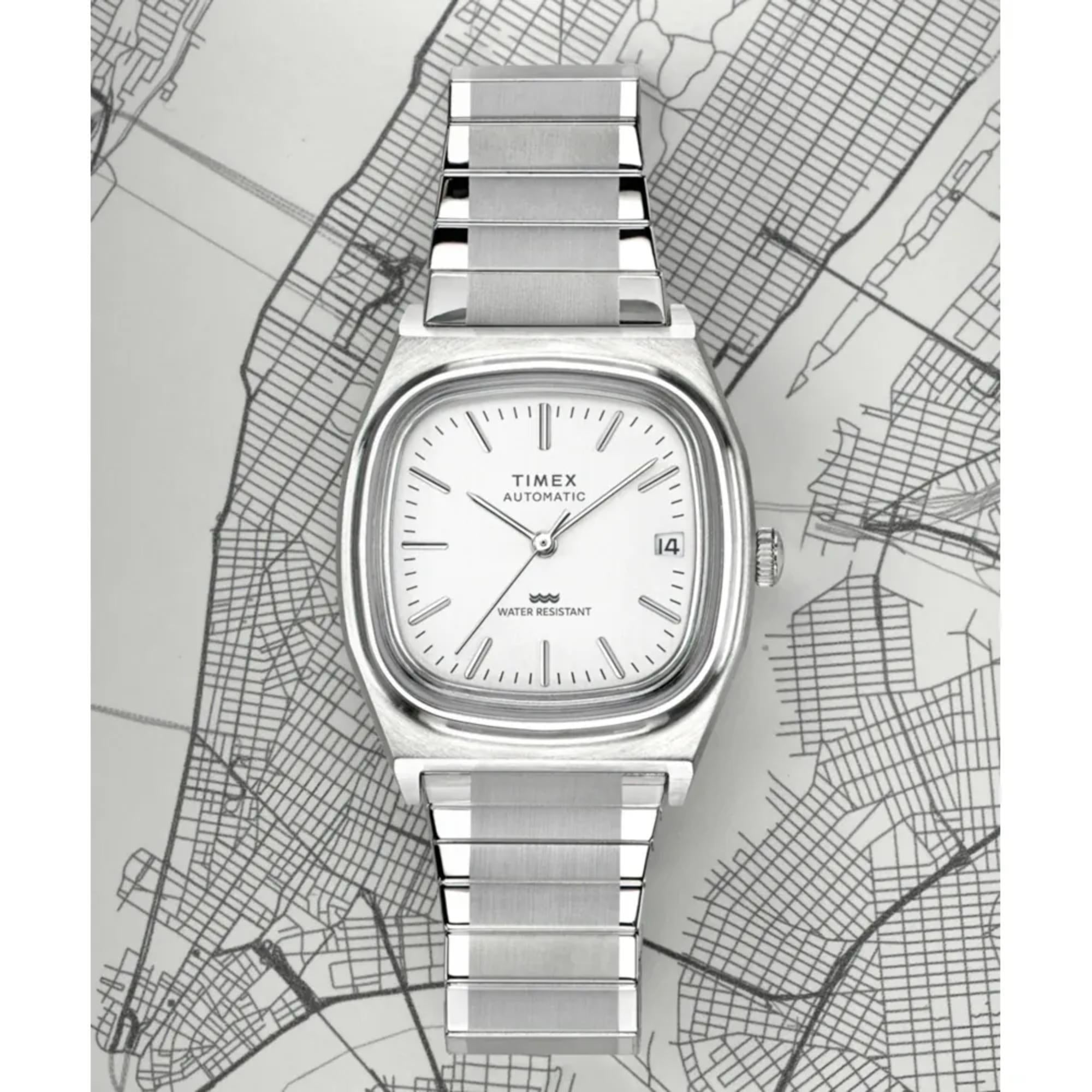 Timex Men's Automatic Reissue Stainless Steel Watch TW2W70800