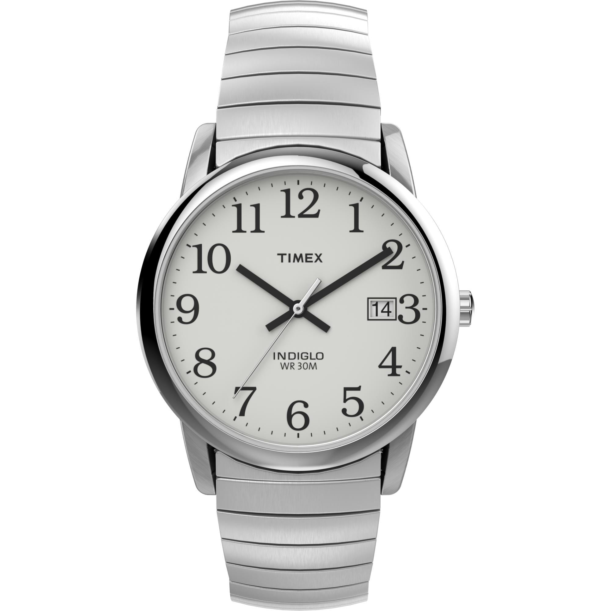Timex Expedition Band White Dial Stainless Steel Strap Men's Watch T2H451