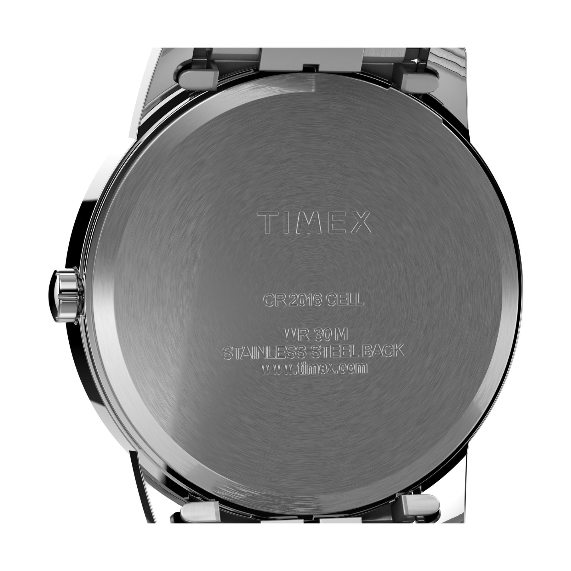 Timex Expedition Band White Dial Stainless Steel Strap Men's Watch T2H451