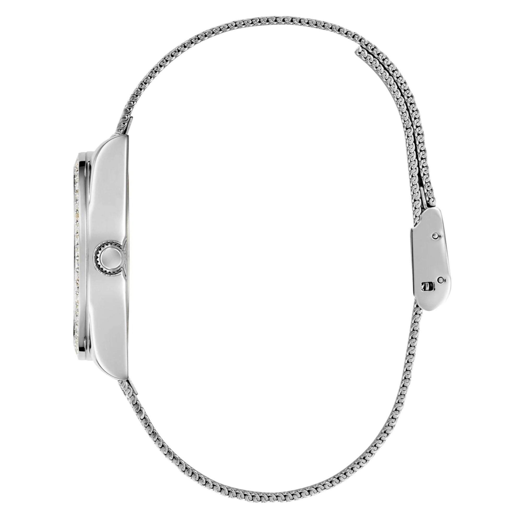GUESS Quartz Analog Silver Dial Steel Strap Watch GW0748L1