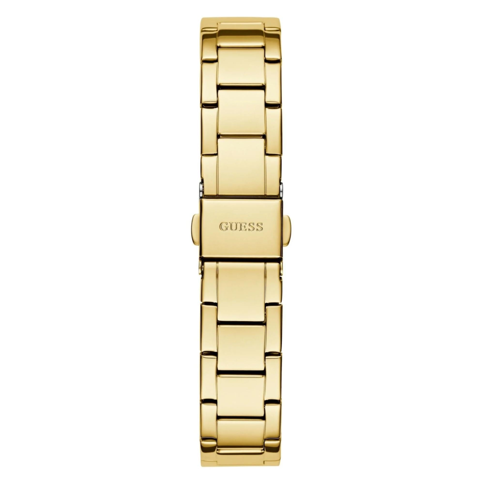 GUESS Gold Tone Analog White Dial Ladies Watch GW0767L2