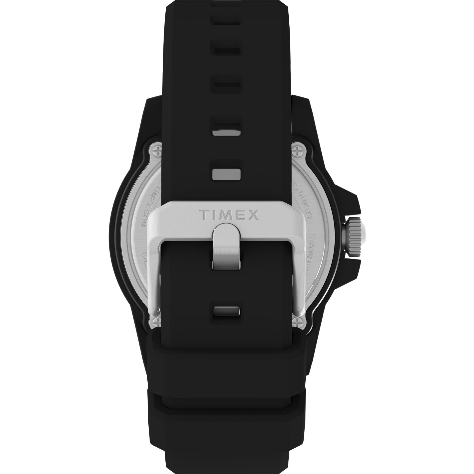Timex Diver Style Analog Black Dial Silicone Strap Men’s Watch TW5M61200