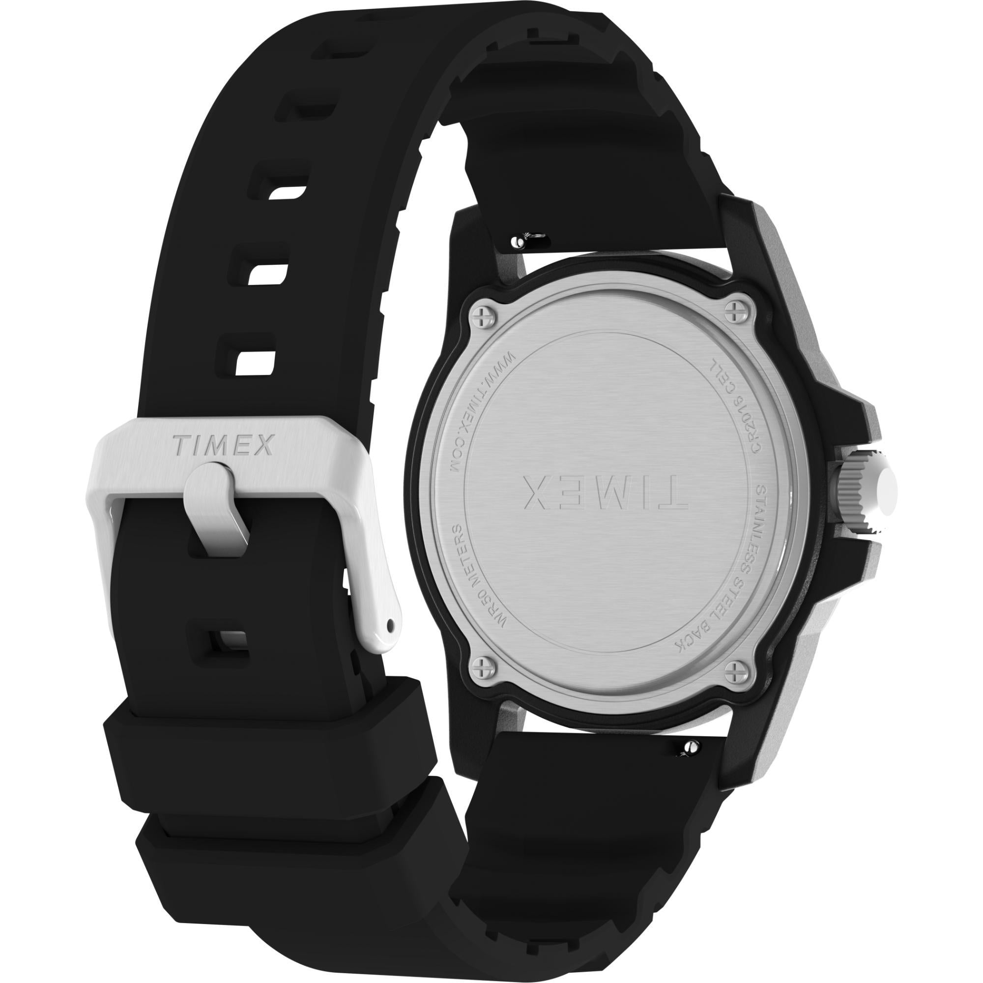 Timex Diver Style Analog Black Dial Silicone Strap Men’s Watch TW5M61200